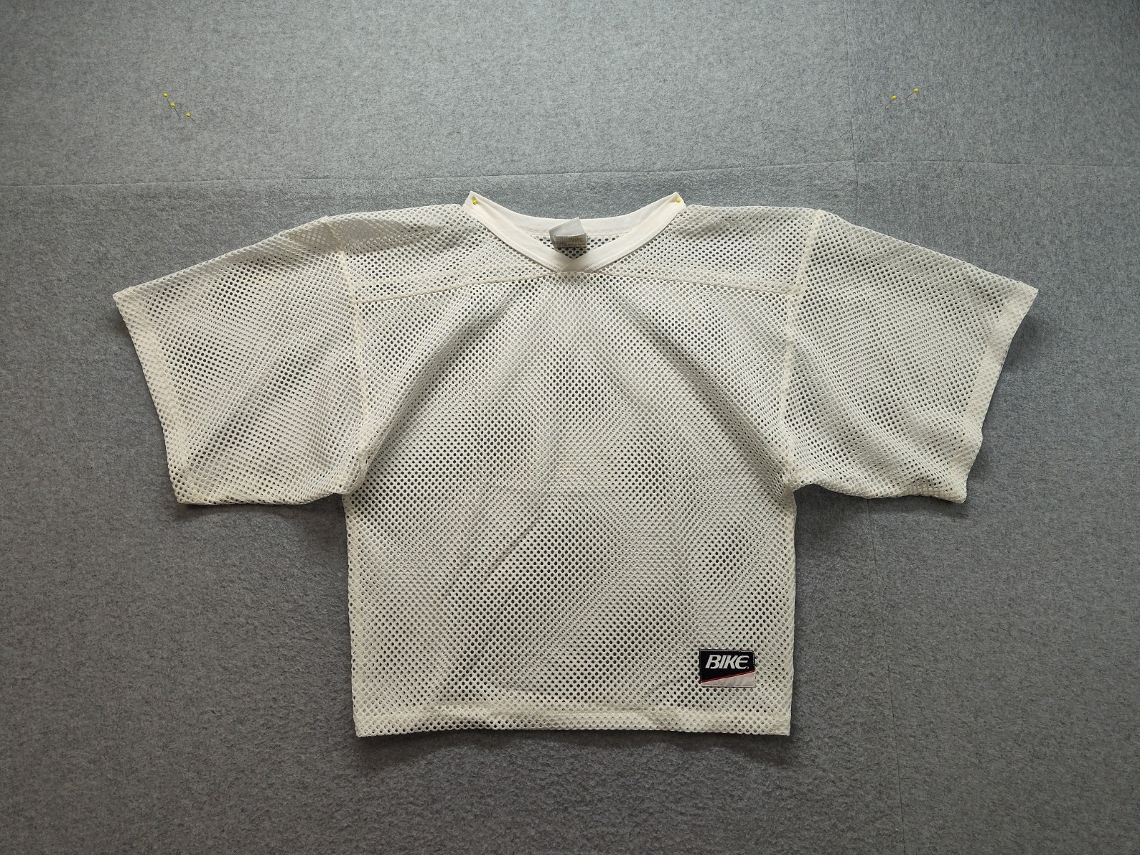 Bike Women Jersey Shirt S White Mesh Athletic Practice Football Sportswear