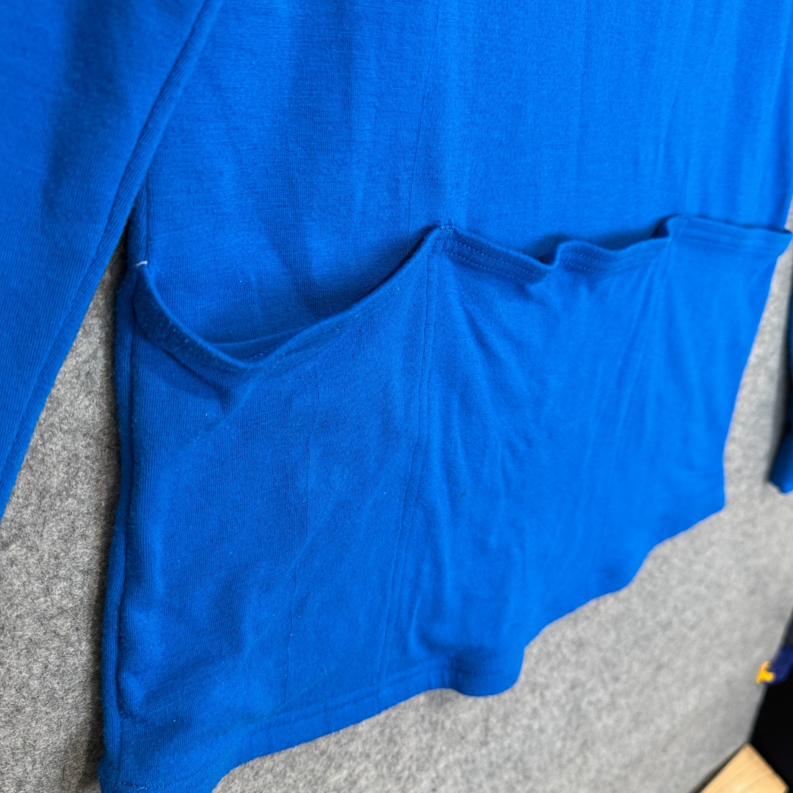 Vintage Nike Cycling Shirt Mens Large 80s 90s Side Zip Blue Black Pockets USA