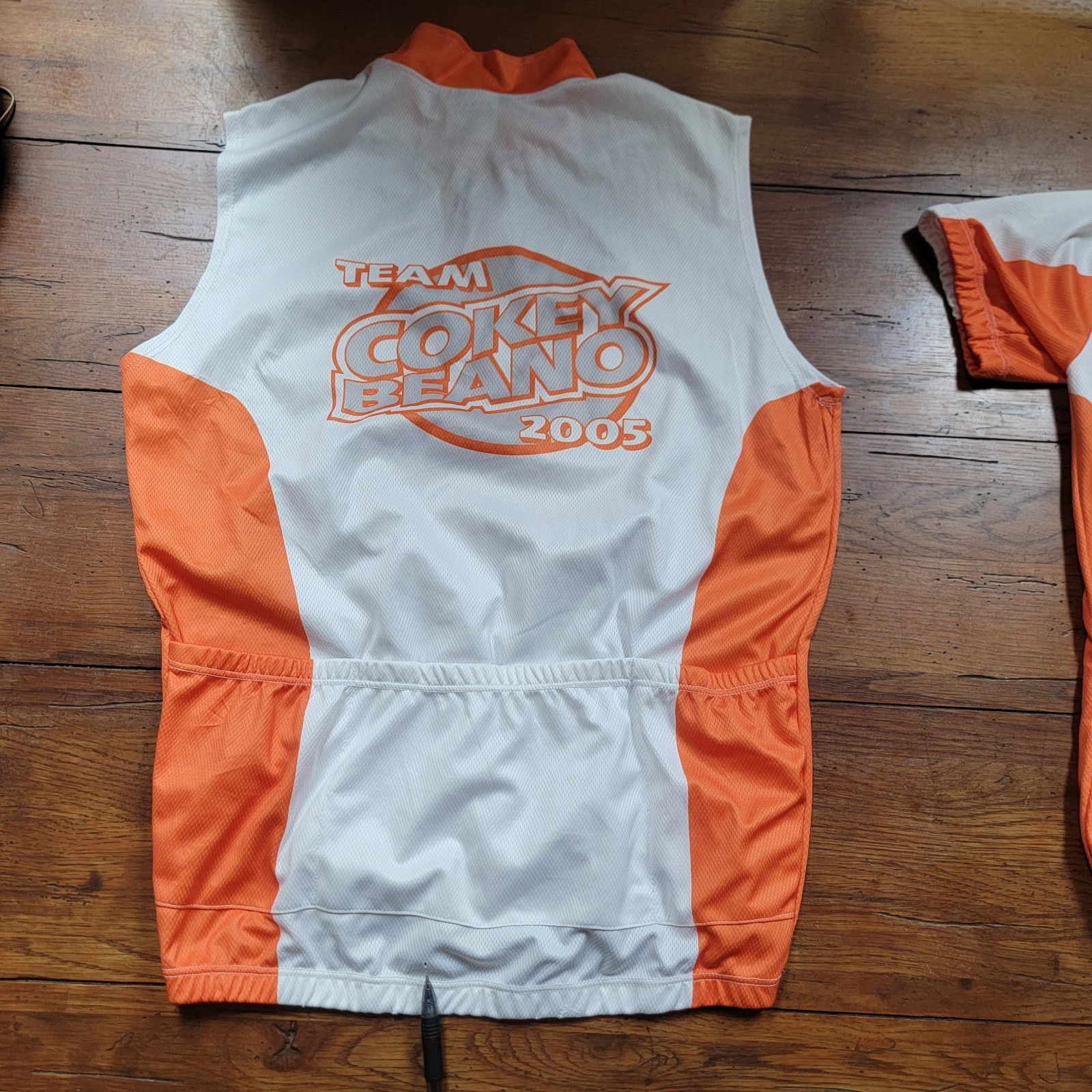 Lot of 2 Attack Cycling Jerseys Medium Large Tank SS Team Cokey Beano 2005 M/L