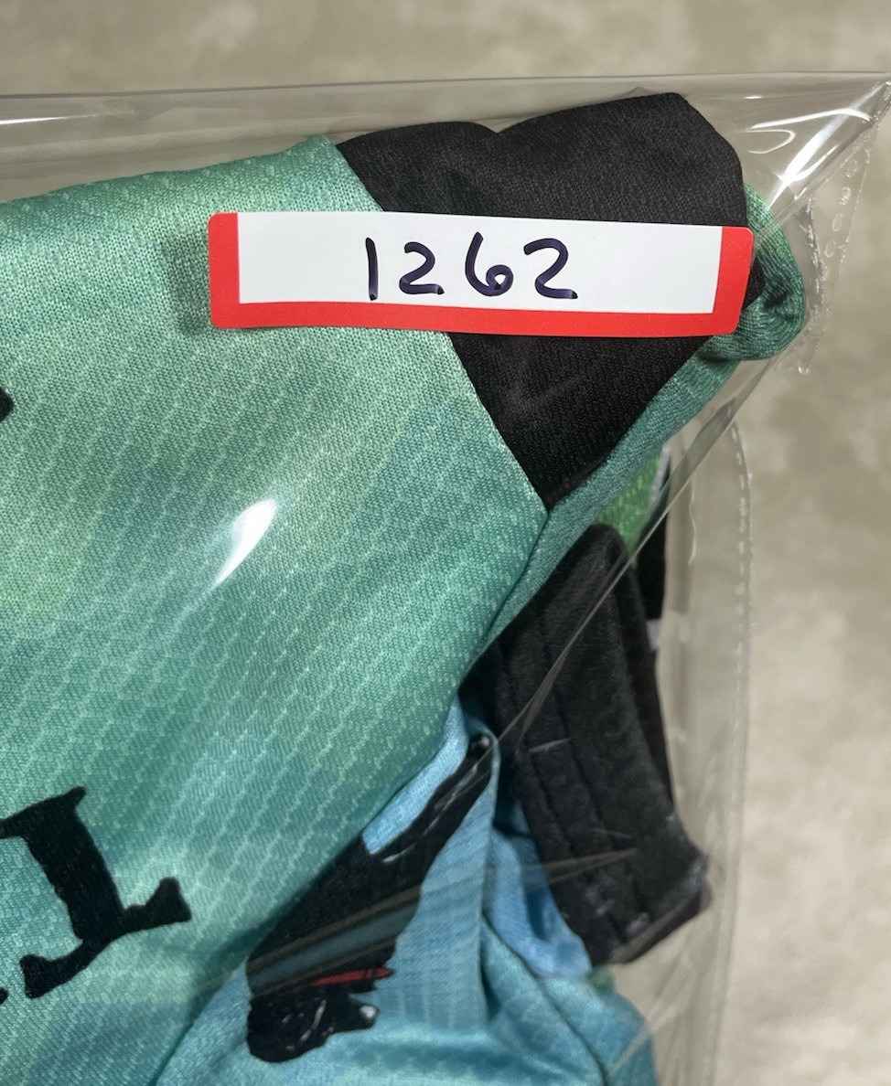Louis Garneau The Black Dog Green Long Sleeve Cycling Jersey See Descr 1262