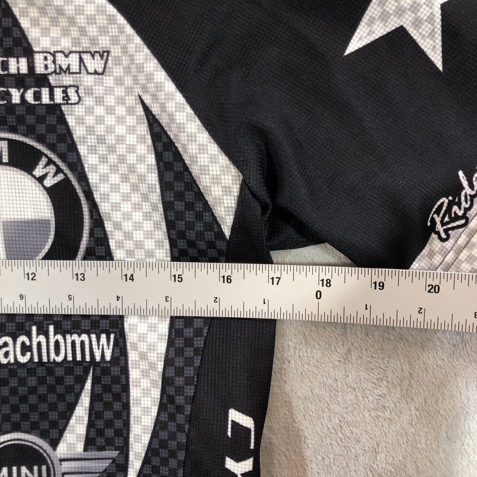 Squadra Cycling Jersey Mens Small Black BMW La Habra 1/4 Zip Shirt Bike