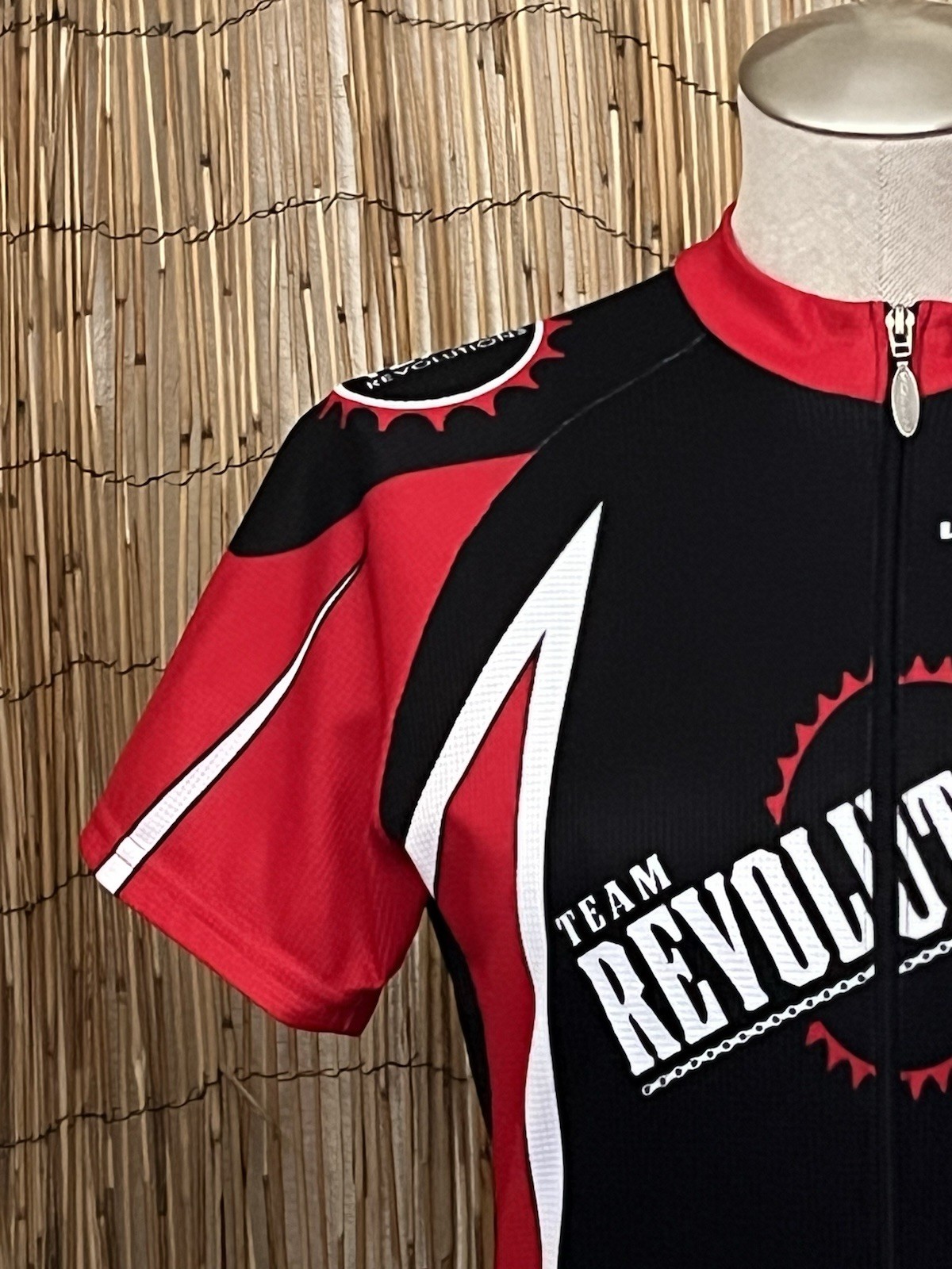 Voler Womens Team Revolutions Full Zip Cycling Jersey-Medium-100% Polyester