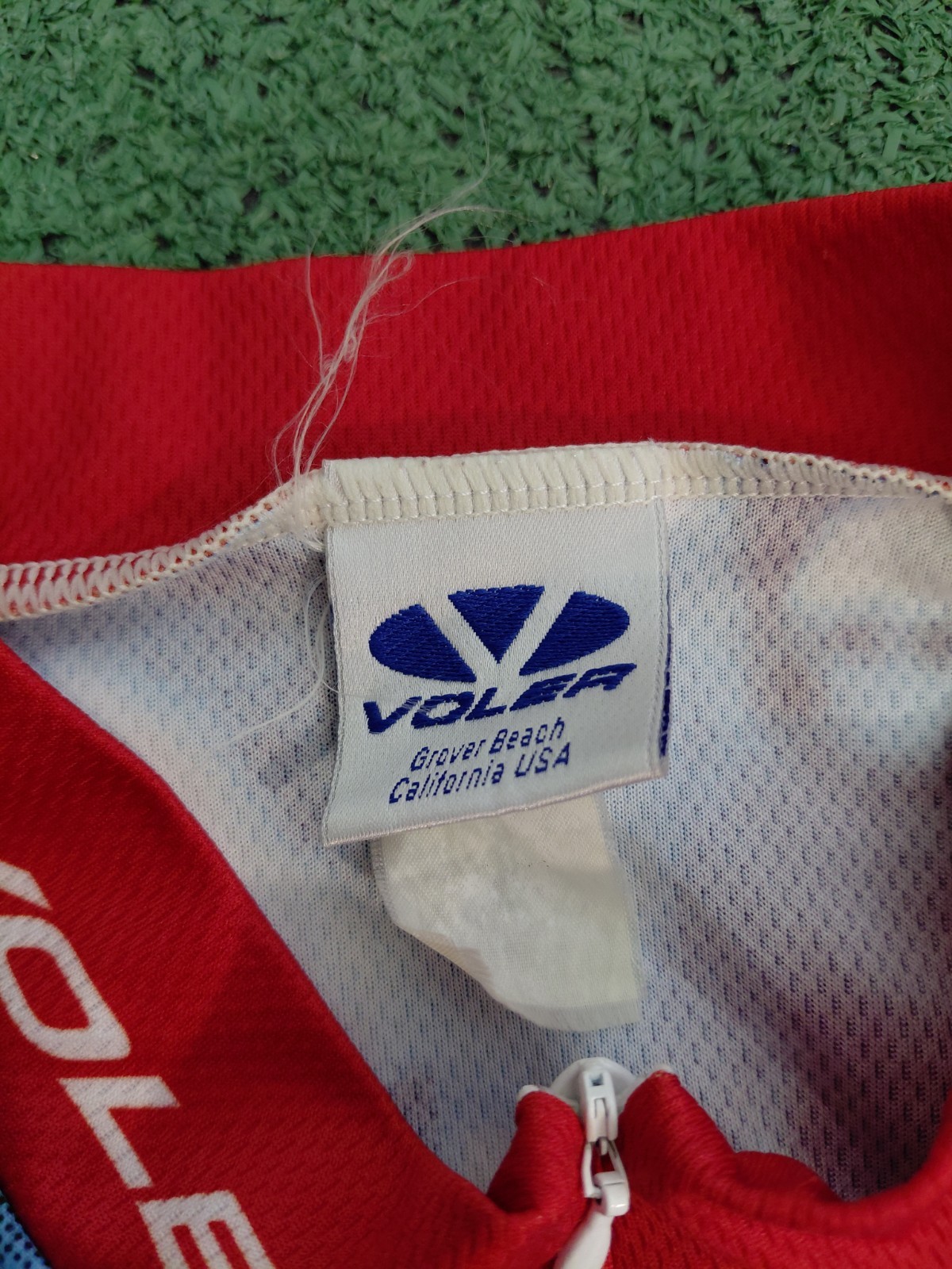 Voler MS 150 Bike Tour Blue & Red Zip Up Cycling Jersey Sz Medium