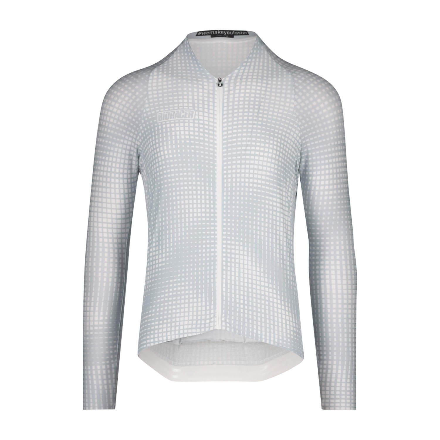 BIORACER Optic Art Icon Fietshirt Met Long Mouwen Grijs Maat XXL Single Unit