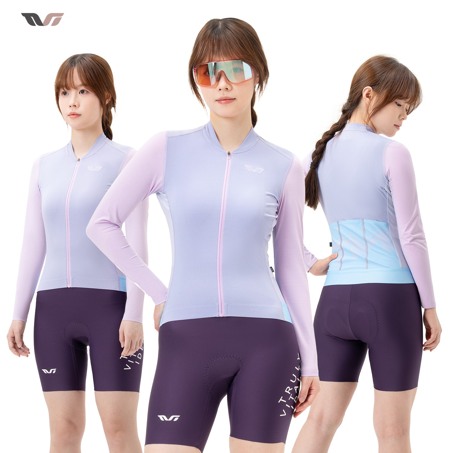 ROCKBROS TVI Women’s Cycling Jersey Cotton-Feel Long-Sleeve Bicycle Shirts Tops