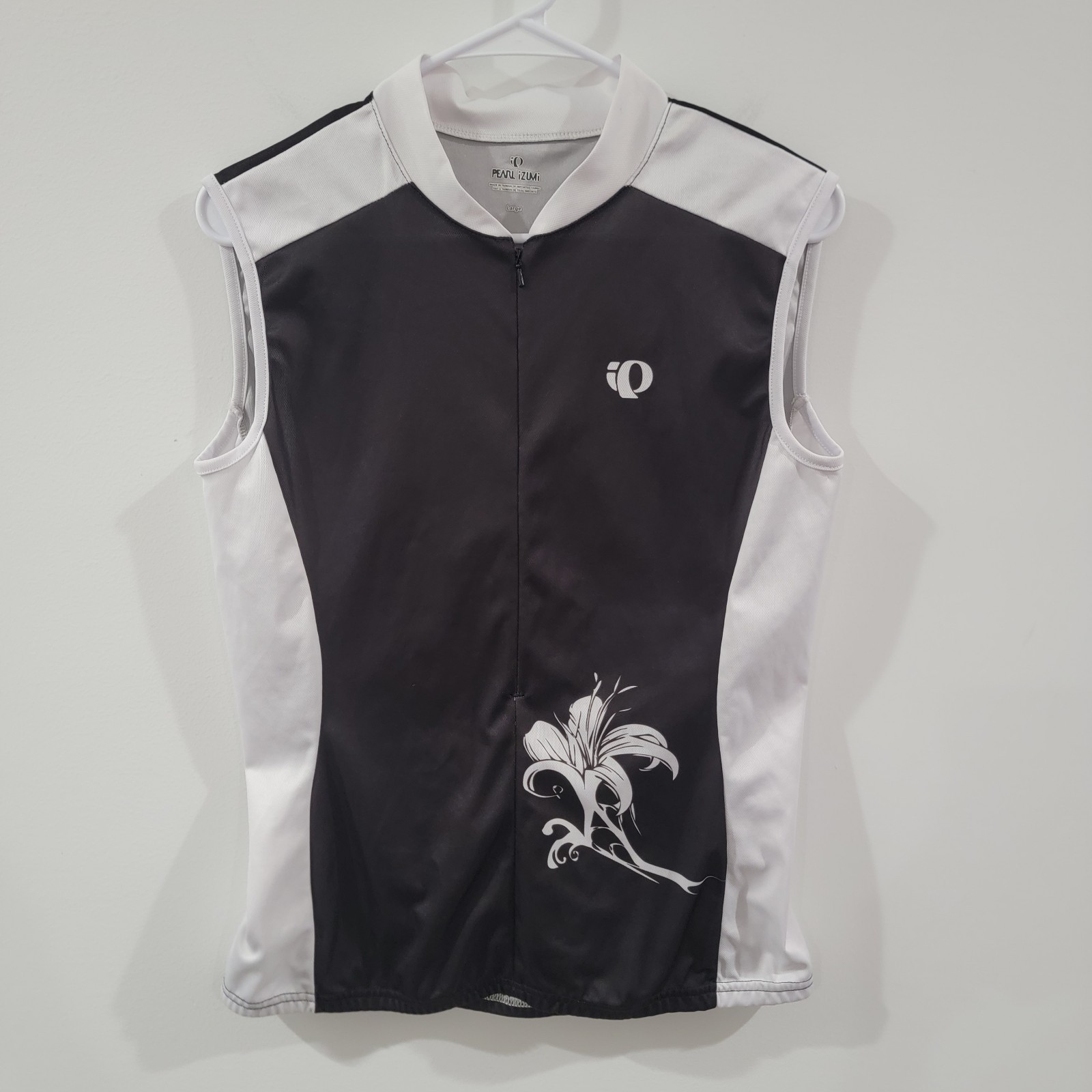 Pearl Izumi Womens Cycling Jersey Size Large Floral Half Zip Biking