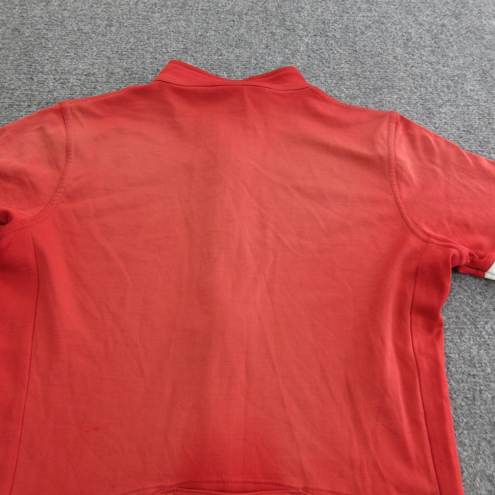 Torm Cycling Jersey Mens Medium Red Merino Wool Short Sleeve Full Zip Road