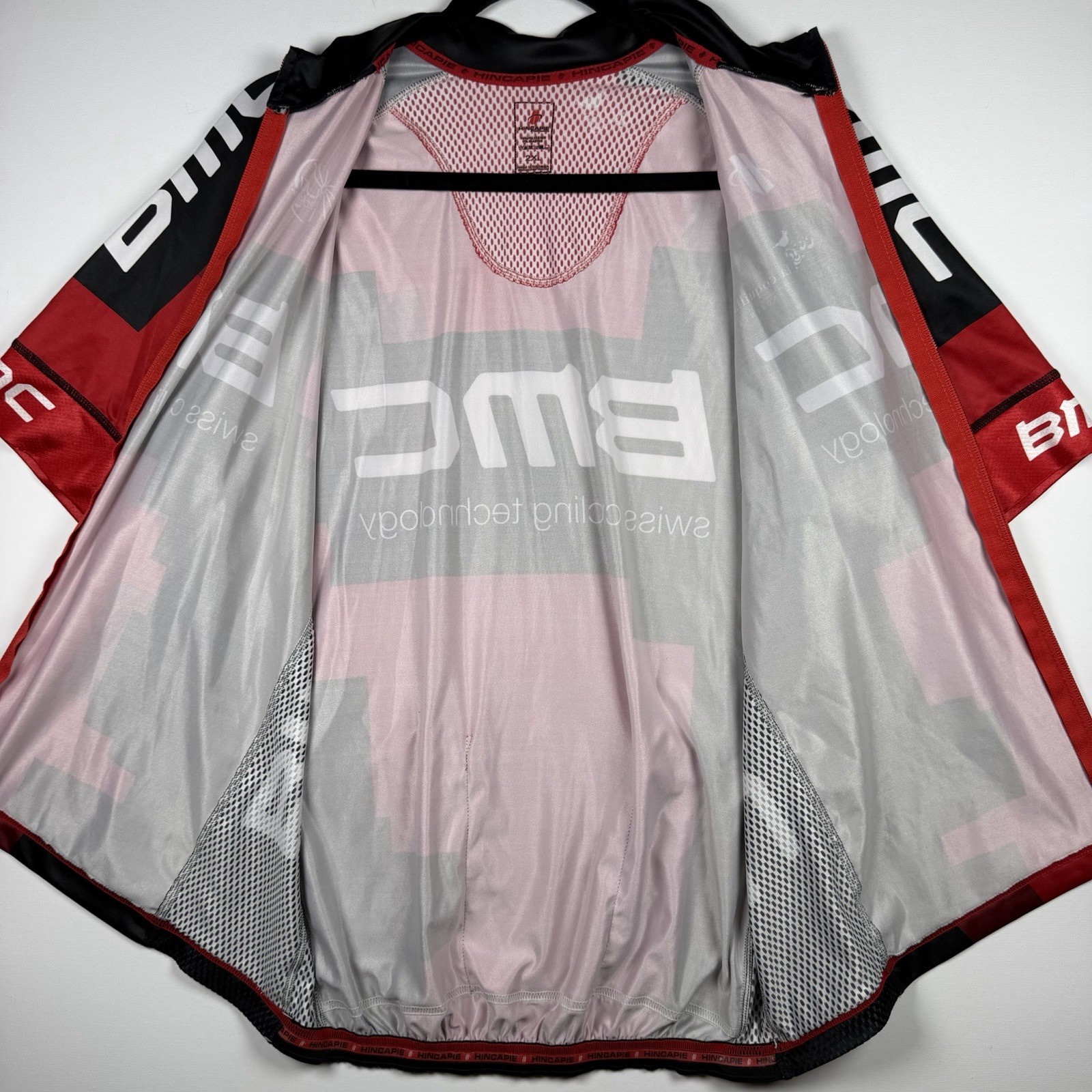 Hincapie BMC Racing Team UCI World Tour Men Cycling Jersey 2XL Full Zip
