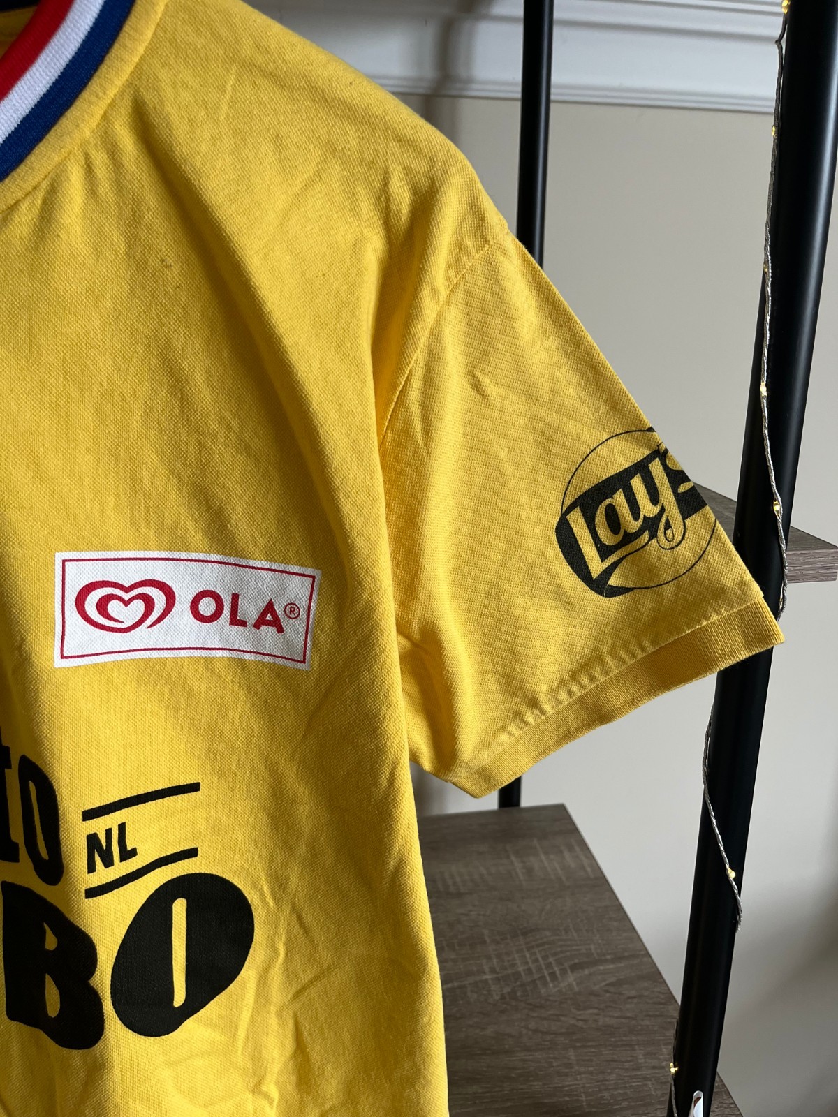 Tema Lotto Netherlands Jumbo Retro Cycling Shirt Cotton Yellow Jersey Cycle 2XL