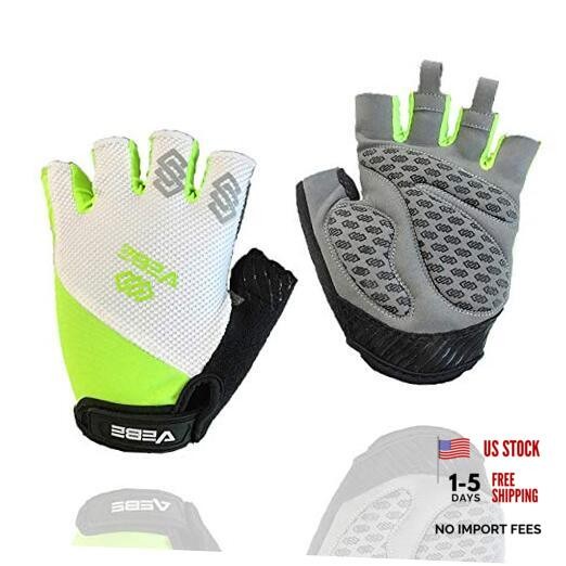 VEBE Men & Women Cycling Gloves Mountain Bike Gloves – Breathable Small Green