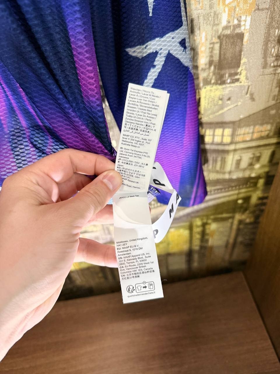 MAAP x Team Jayco AlUla jersey men’s CYCLING Size Medium Aurora Purple