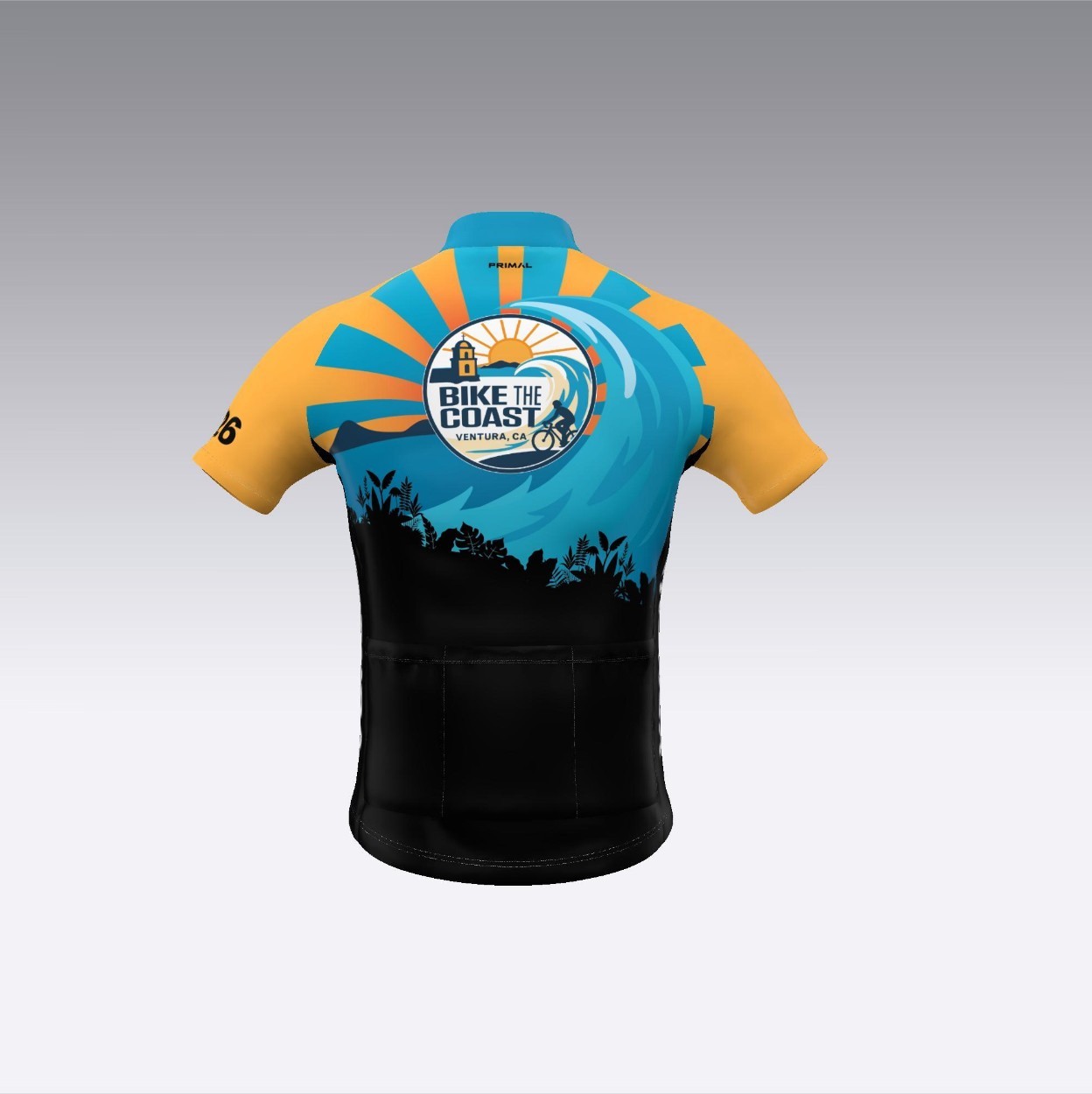 Bike the Coast 2026 Ventura – Primal Bicycle Jersey – NWT – Size Large