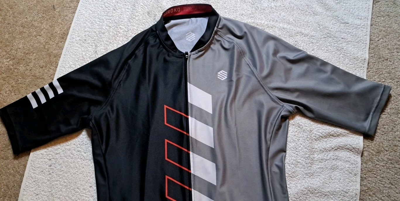 Men’s Siroko M2 Gatterl Cycling Jersey Size XL Black Gray Full Zip