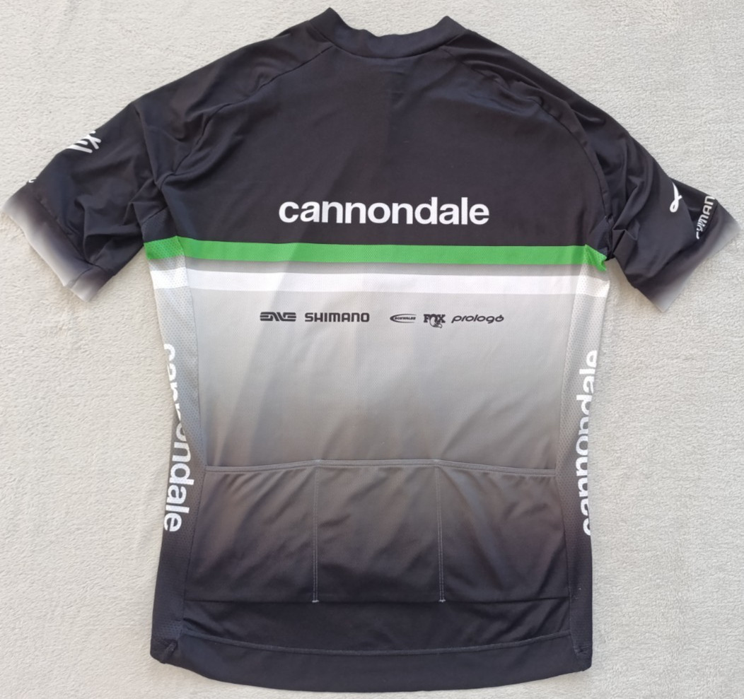 Cannondale Shimano Lefty mens Black Green cycling jersey size XXL