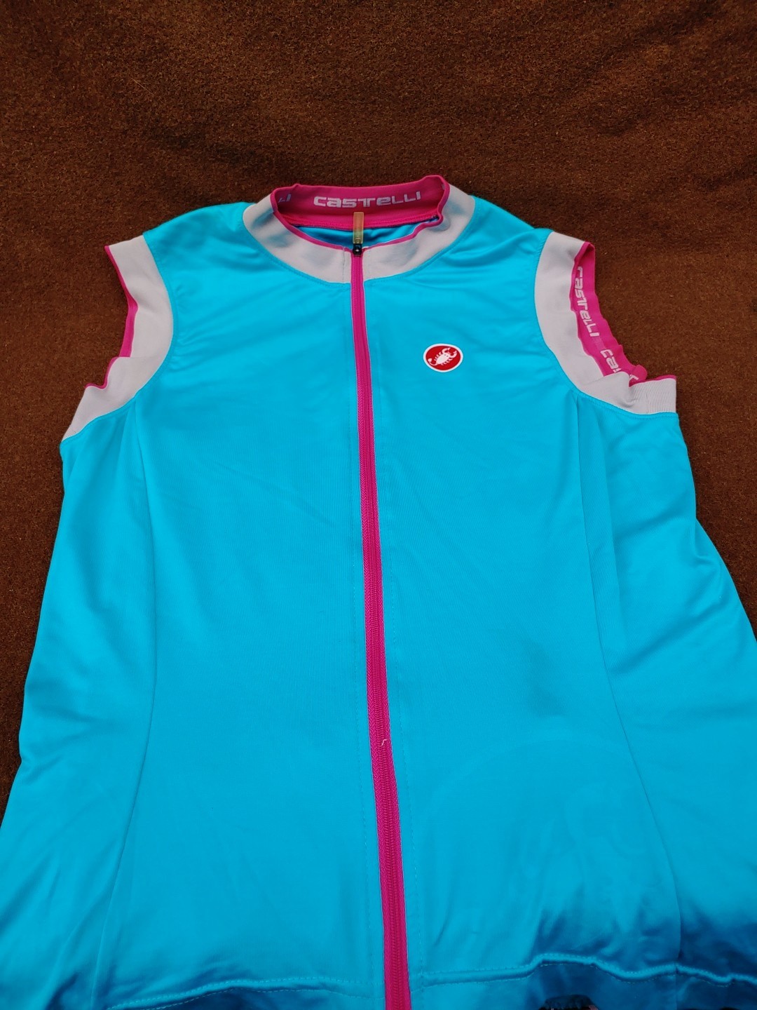 Castelli Cycling Jersey – Size Women’s L – Solid Blue, Sleeveless