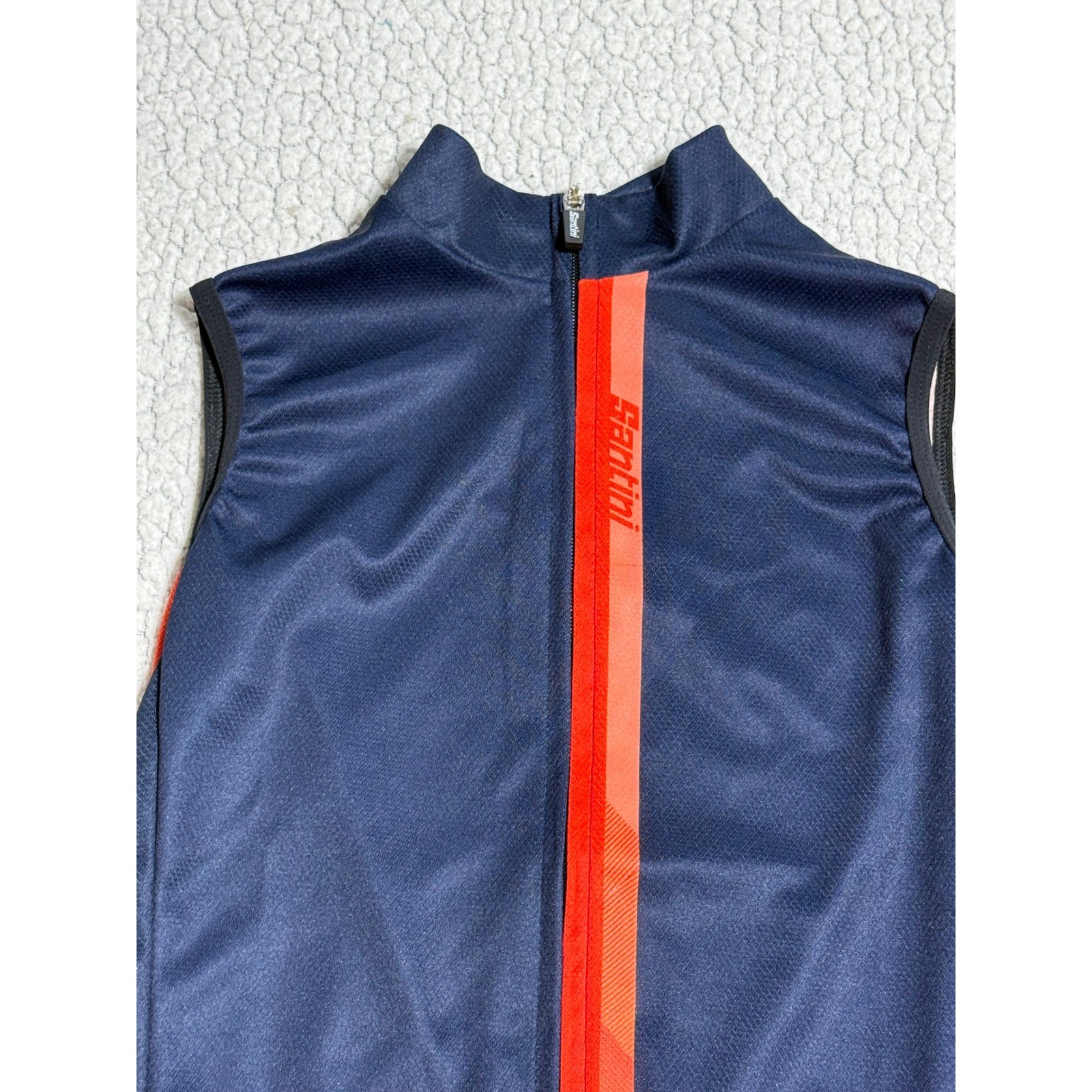 Santini Giada Womens Sleeveless Cycling Jersey Orange Navy Blue XXS FSG75GIADA