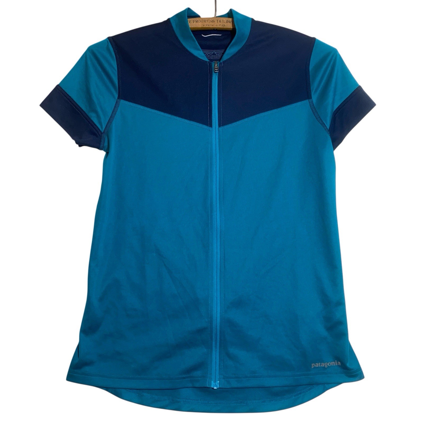 Patagonia Men’s Dirt Craft Short Sleeve Cycling Jersey Blue Size Small