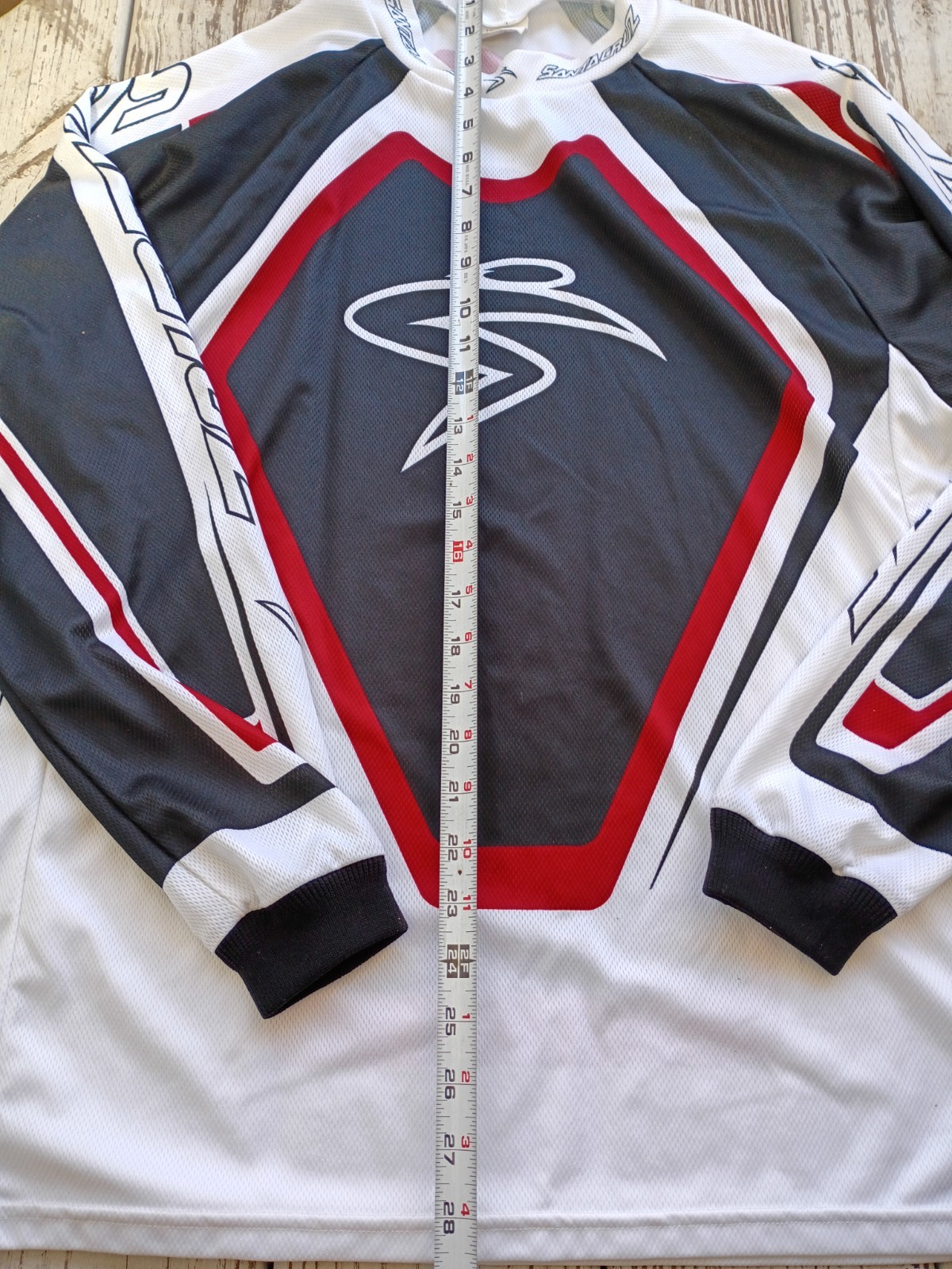 VtgRaglanJerseyCyclistsRedBlackPerformanceSportBicyclePopArtGraphicPreppy90s M L