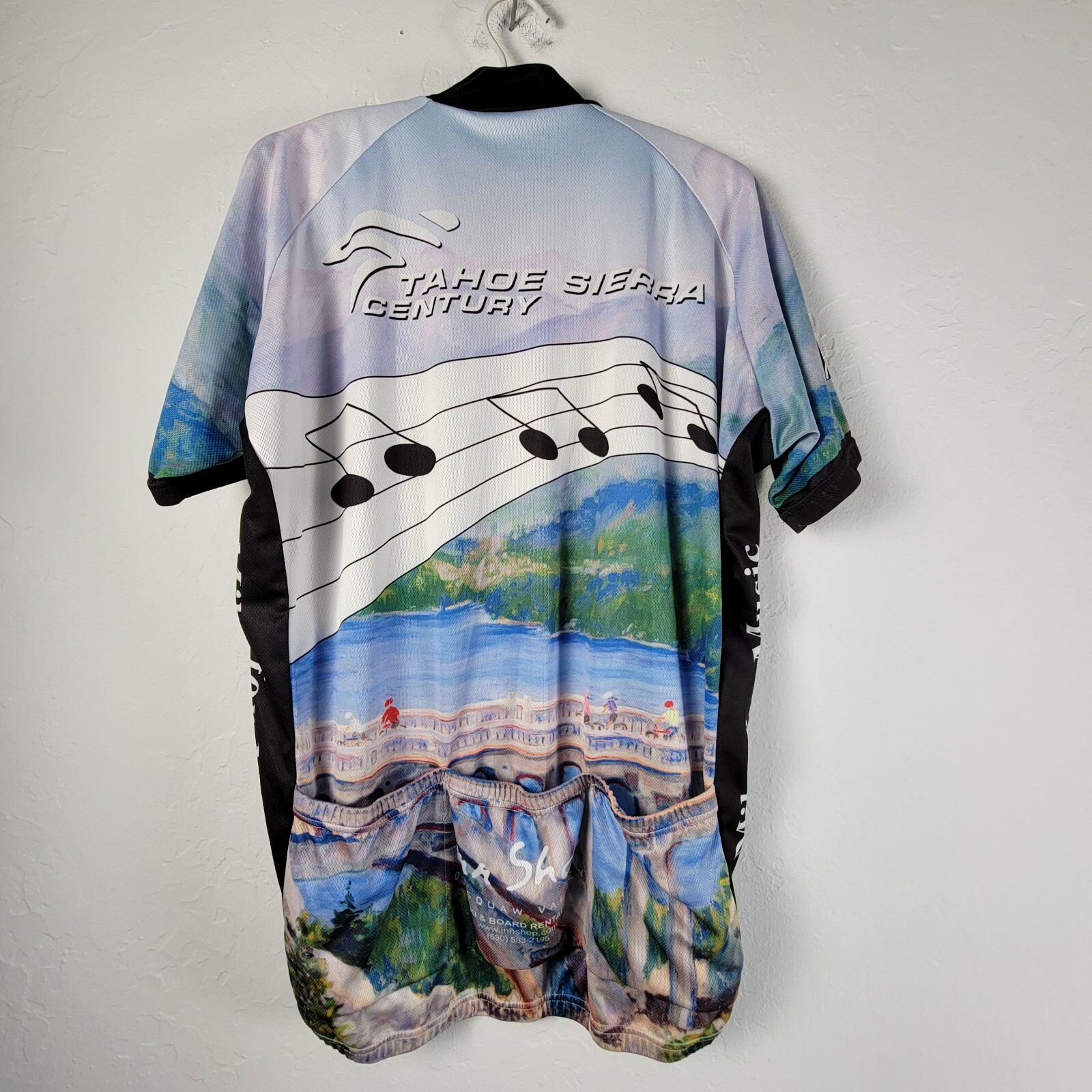 Peak 1 Sports Unisex Sz X-Large Tahoe Sierra Century Full Zip Cycling Jersey