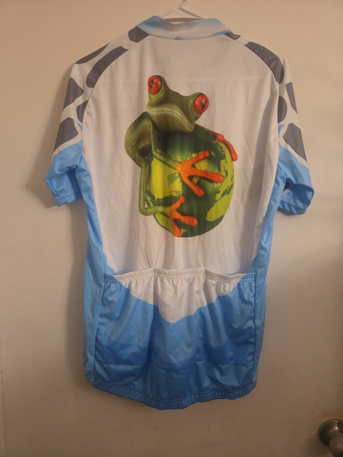 NEW NWT 21Grams Cycling Jersey XL Short Sleeve Animal Graphic Full Zip Frog