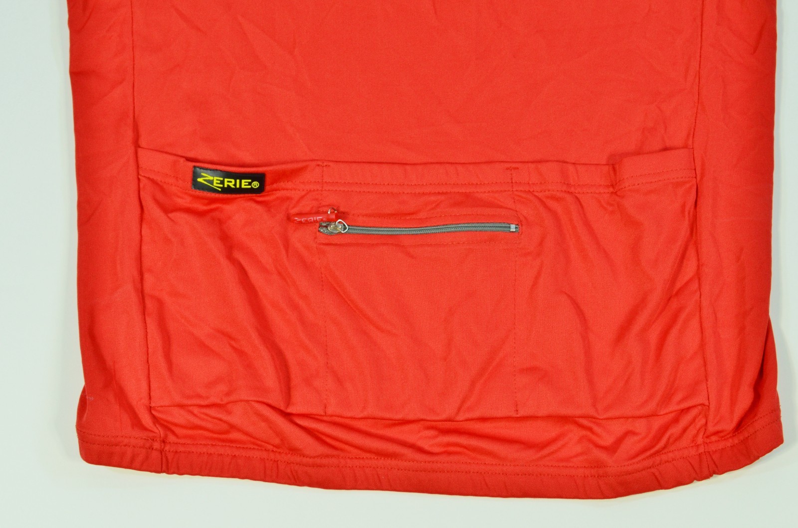 Zerie Bicycle Cycling Short Sleeve Red Jersey Shirt Medium Adult 1/4 Zip