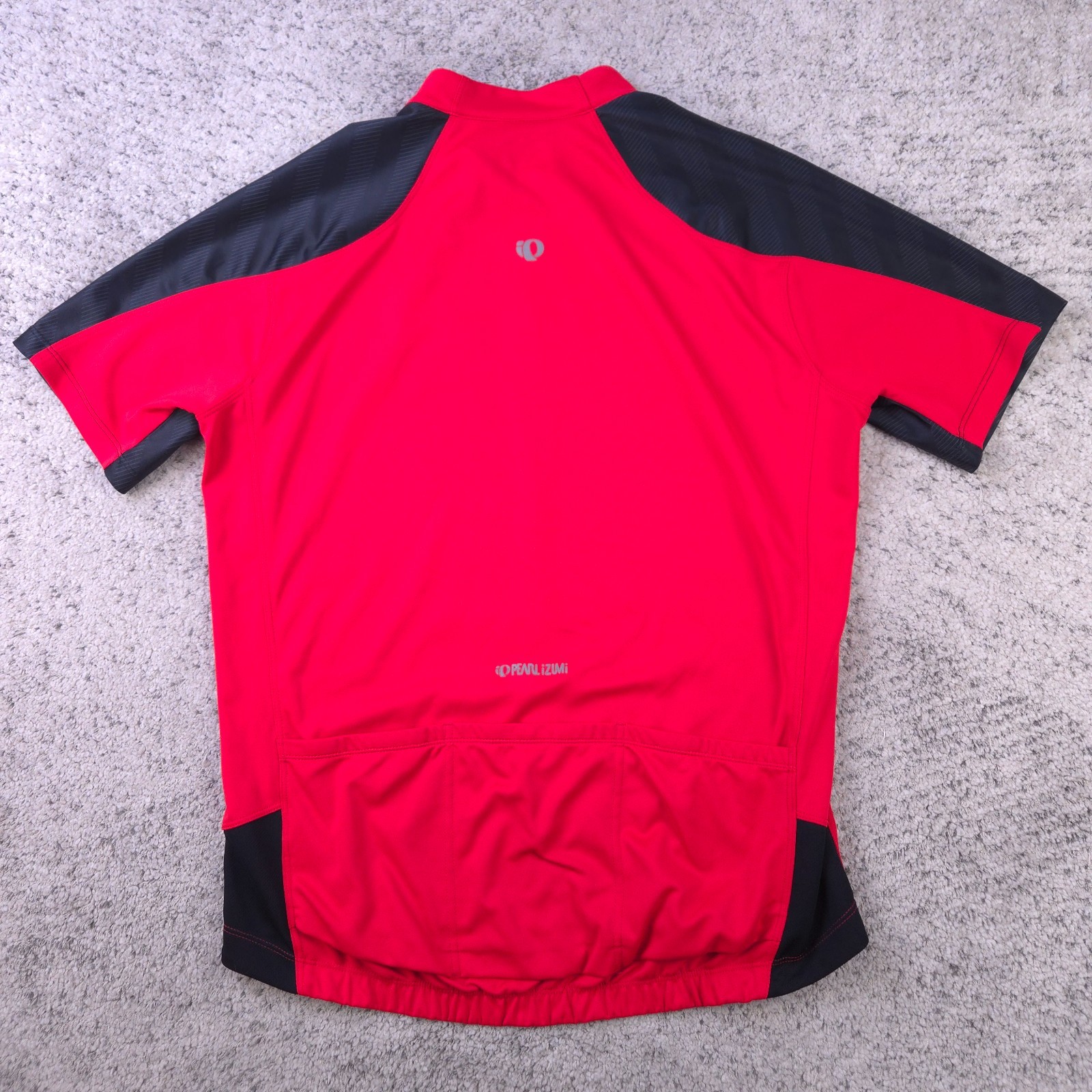 Pearl Izumi Select Cycling Jersey Mens Large Full Zip Short Sleeve Red Black GUC
