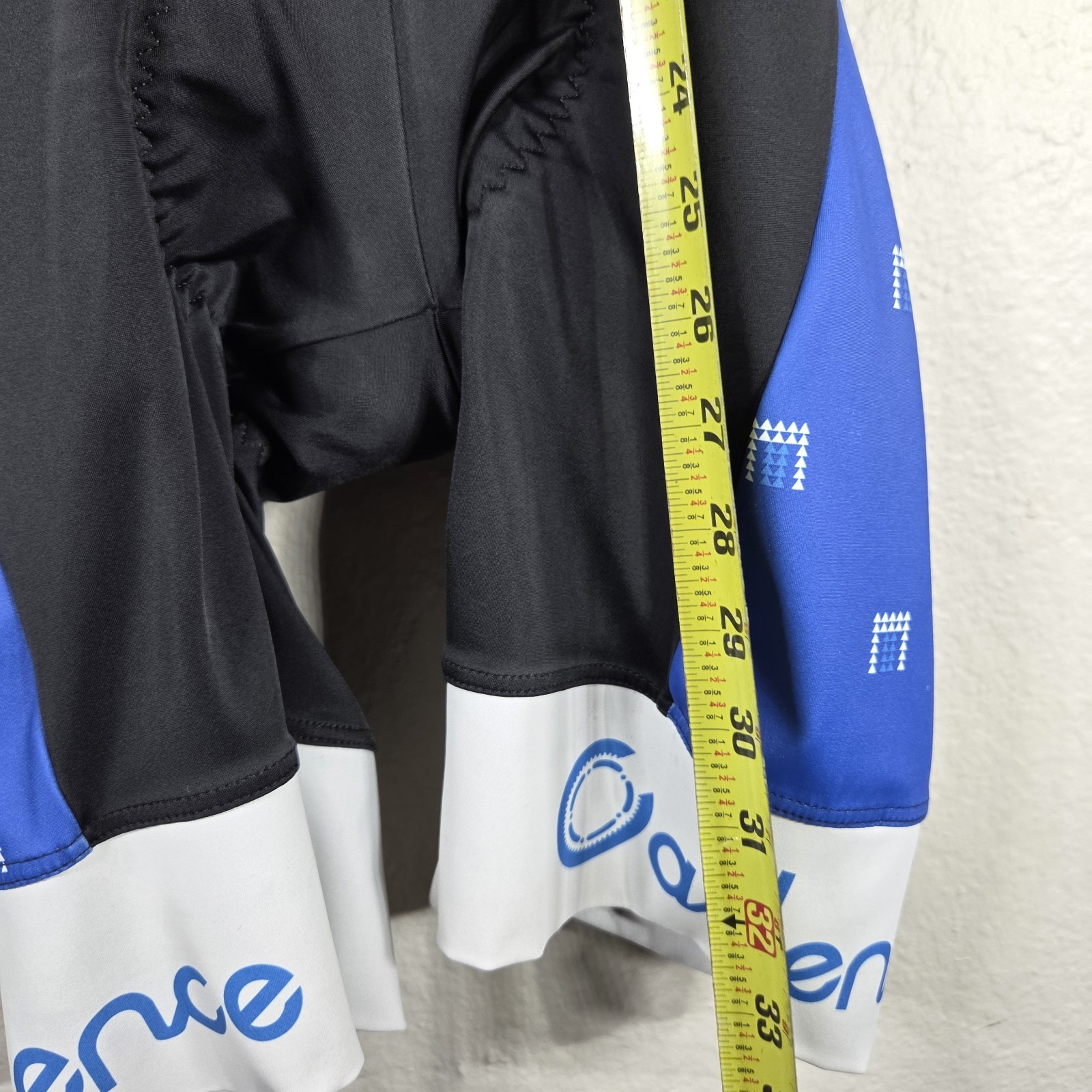 Cadence Men’s Race Fit Biking Cycling Bid Shorts Size S Blue White Padded
