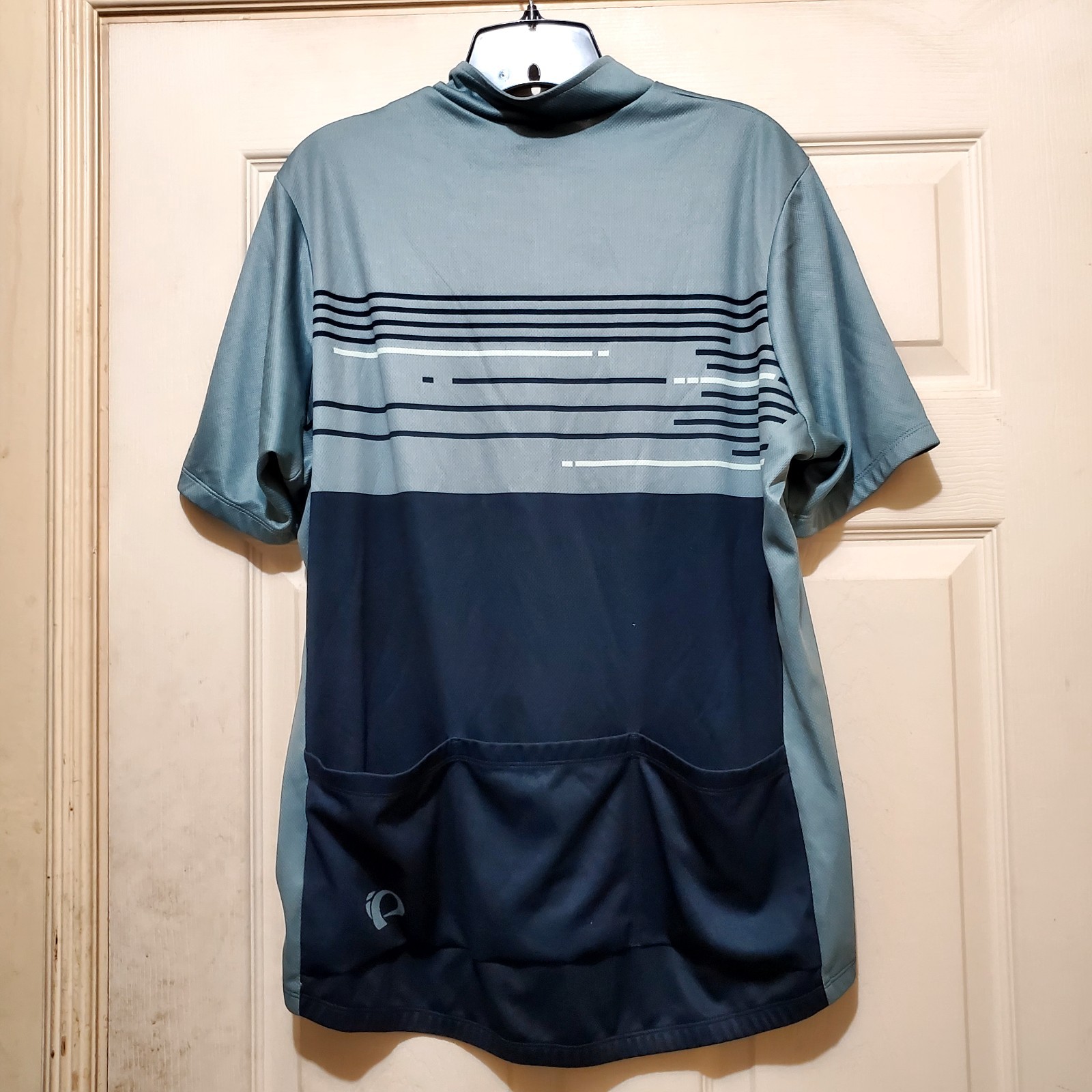 Pearl Izumi Jersey Mens XL Blue Green Cycling Biking Full Zip Performance Jacket