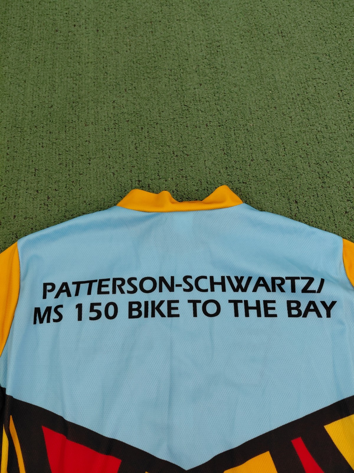 Voler Delaware Chapter MS 150 Bike Tour Multicolored Zip Up Cycling Jersey Sz…