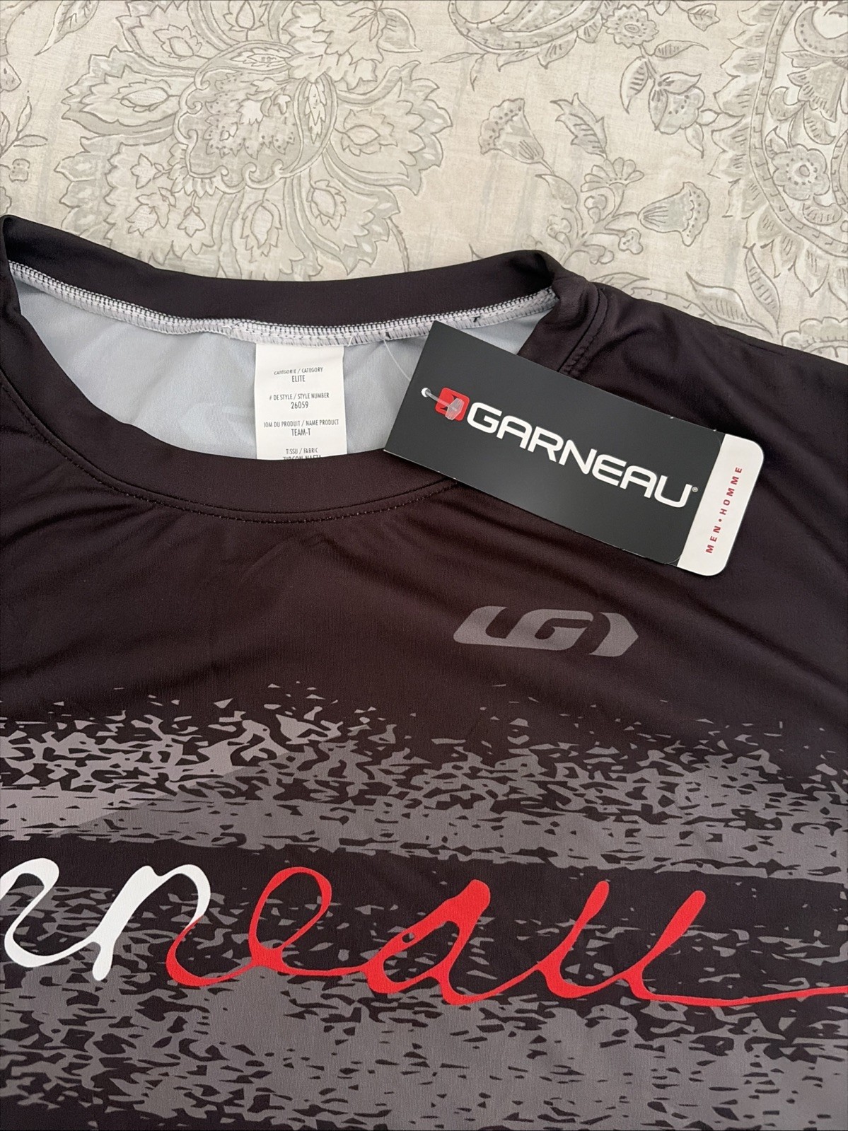 NWT Black LOUIS GARNEAU ‘Team T’ 26059 Jersey Cycling Mtb S/S Men’s 3XL
