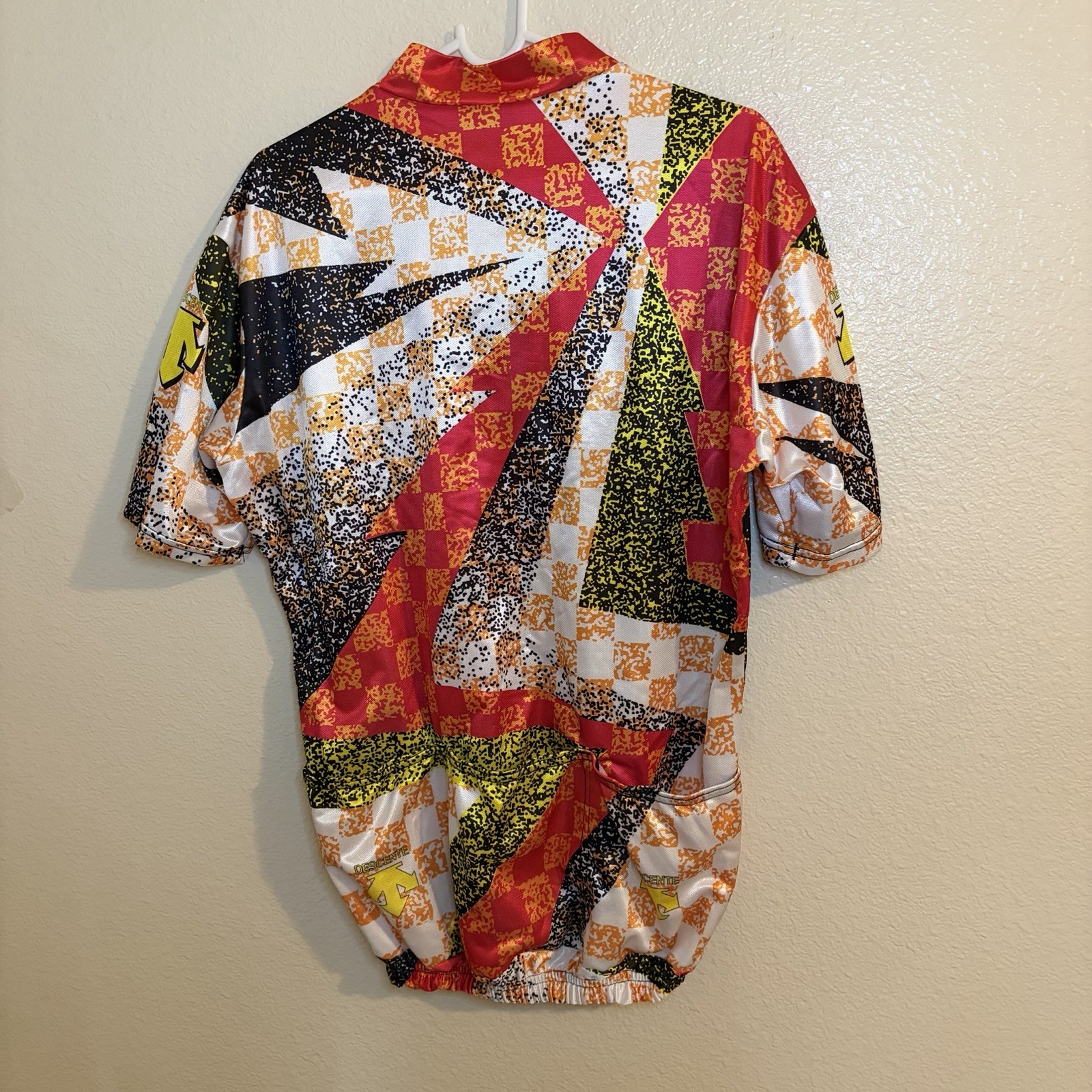 Rare Vintage Descente Bike Jersey 2XL Graphic All Over Print Multicolor Retro