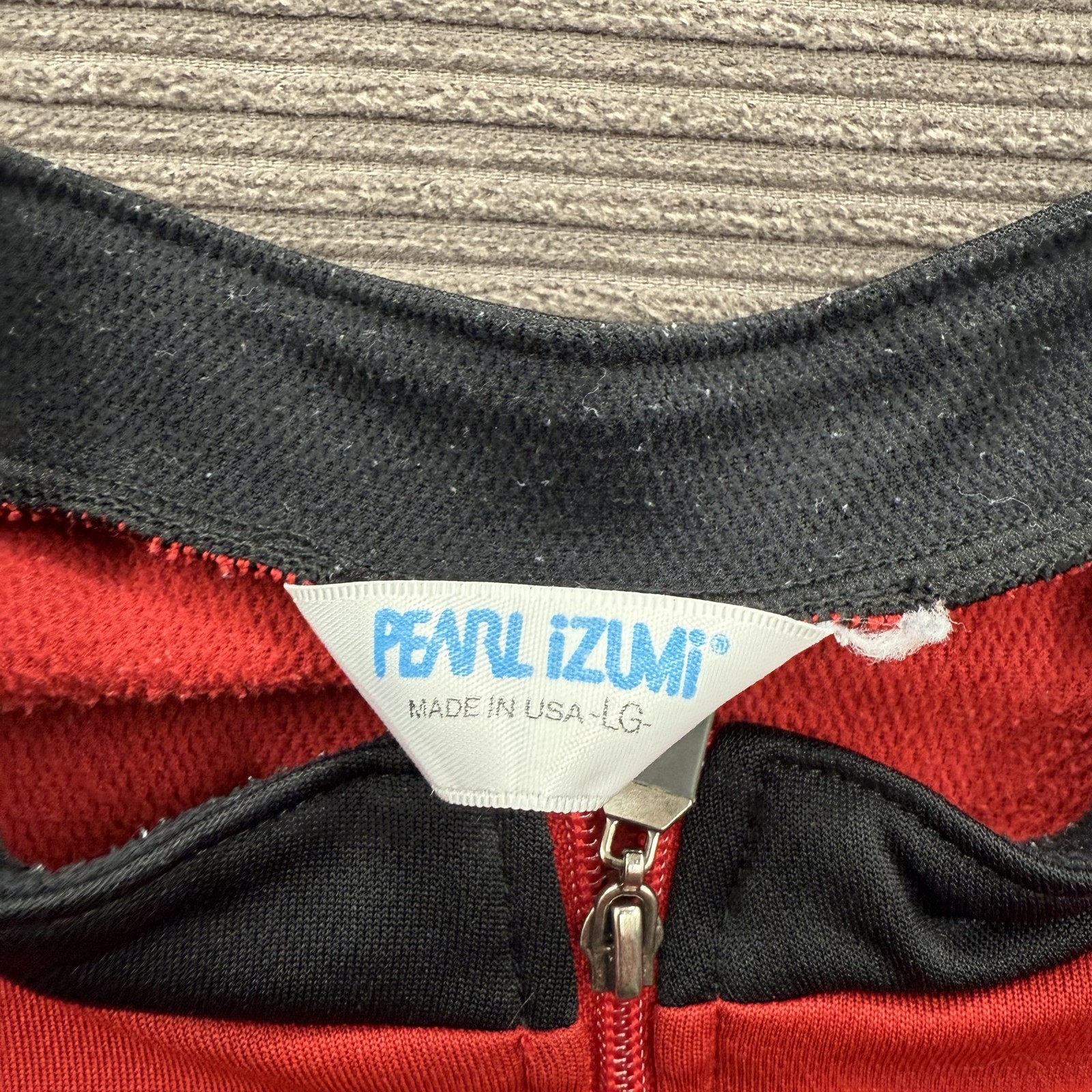 Vintage Pearl Izumi Cycling Jersey Large Full Zip Made in USA 90s Bike Shirt