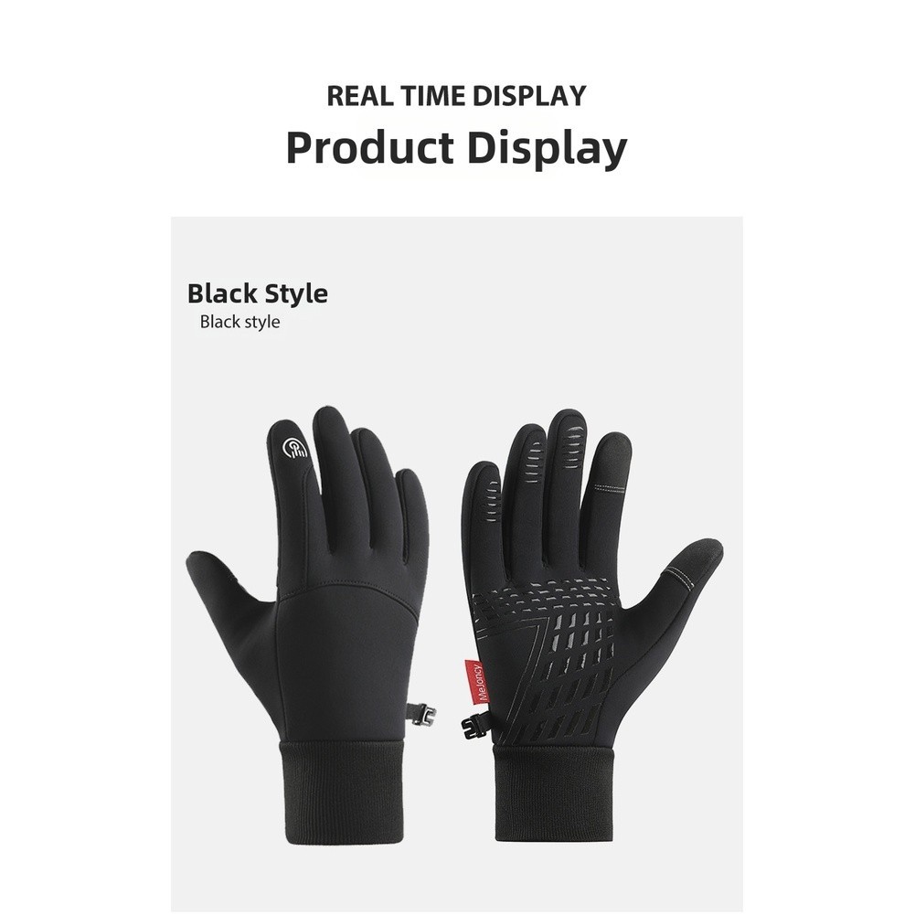 Thermal Ski Gloves Windproof Waterproof Touchscreen Friendly for Men and Women