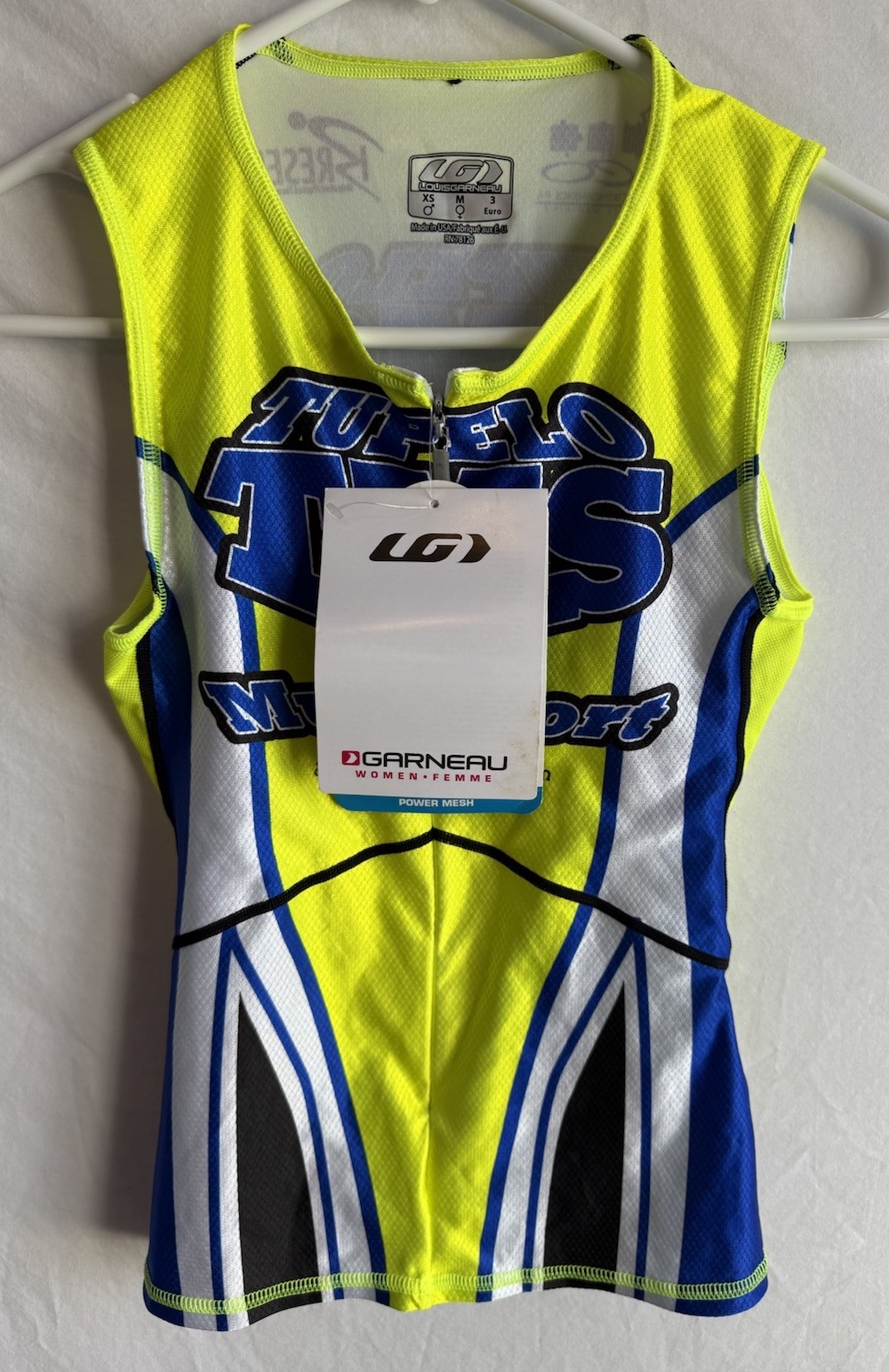 Louis Garneau Women’s XS 1/2 Zip Cycling Top Shirt Power Mesh Tritek USA Made