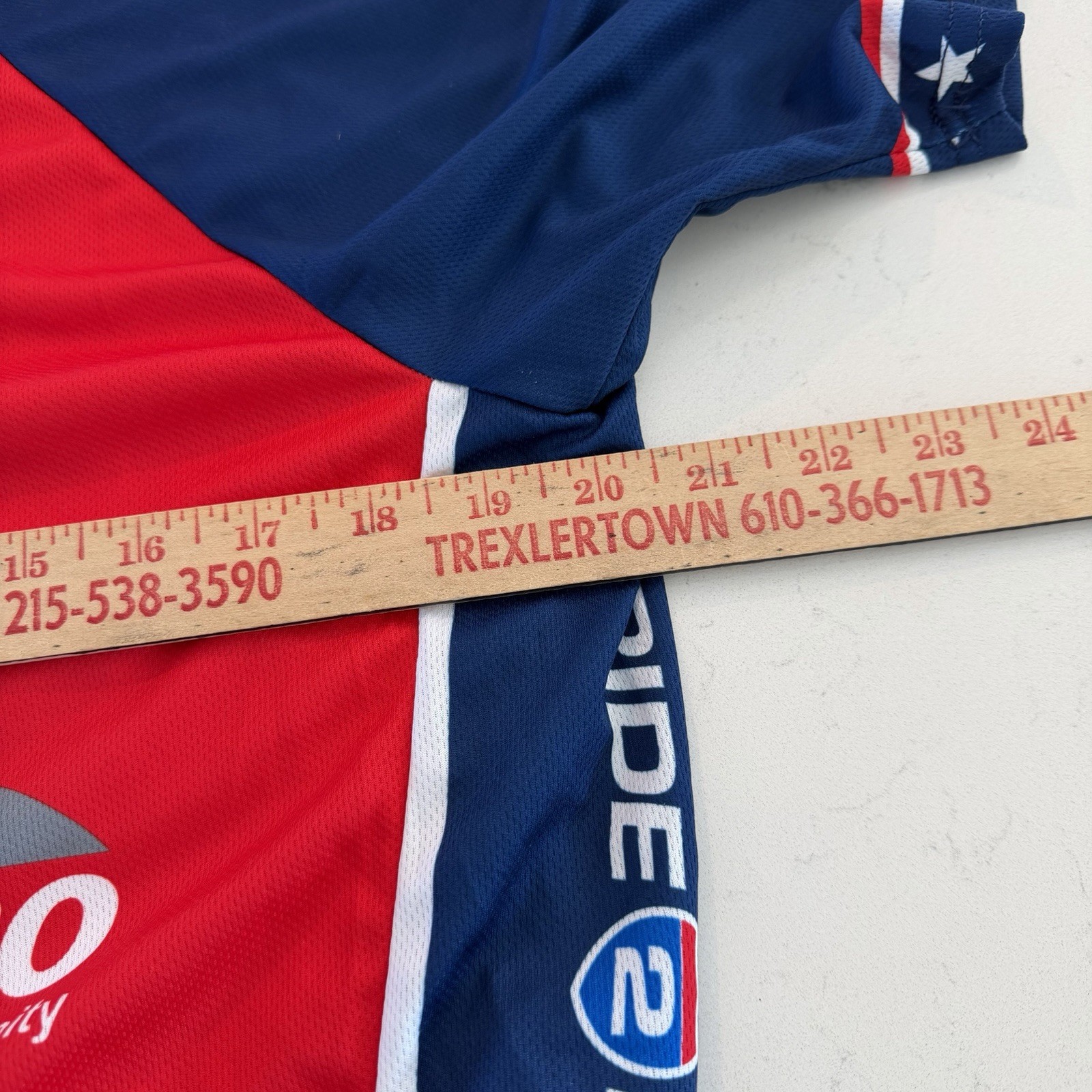 Champion System Ride 2 Recovery Cycling Jersey Mens XL Red Blue Bike Shirt