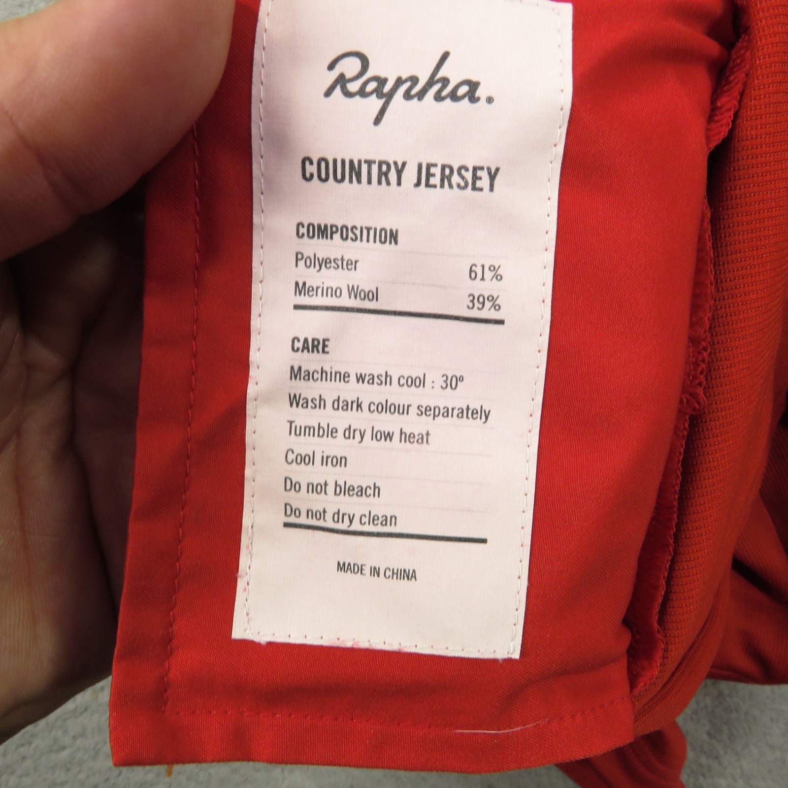 Rapha Cycling Jersey Men Large Briton Merino Wool UK Great Britain Country Shirt