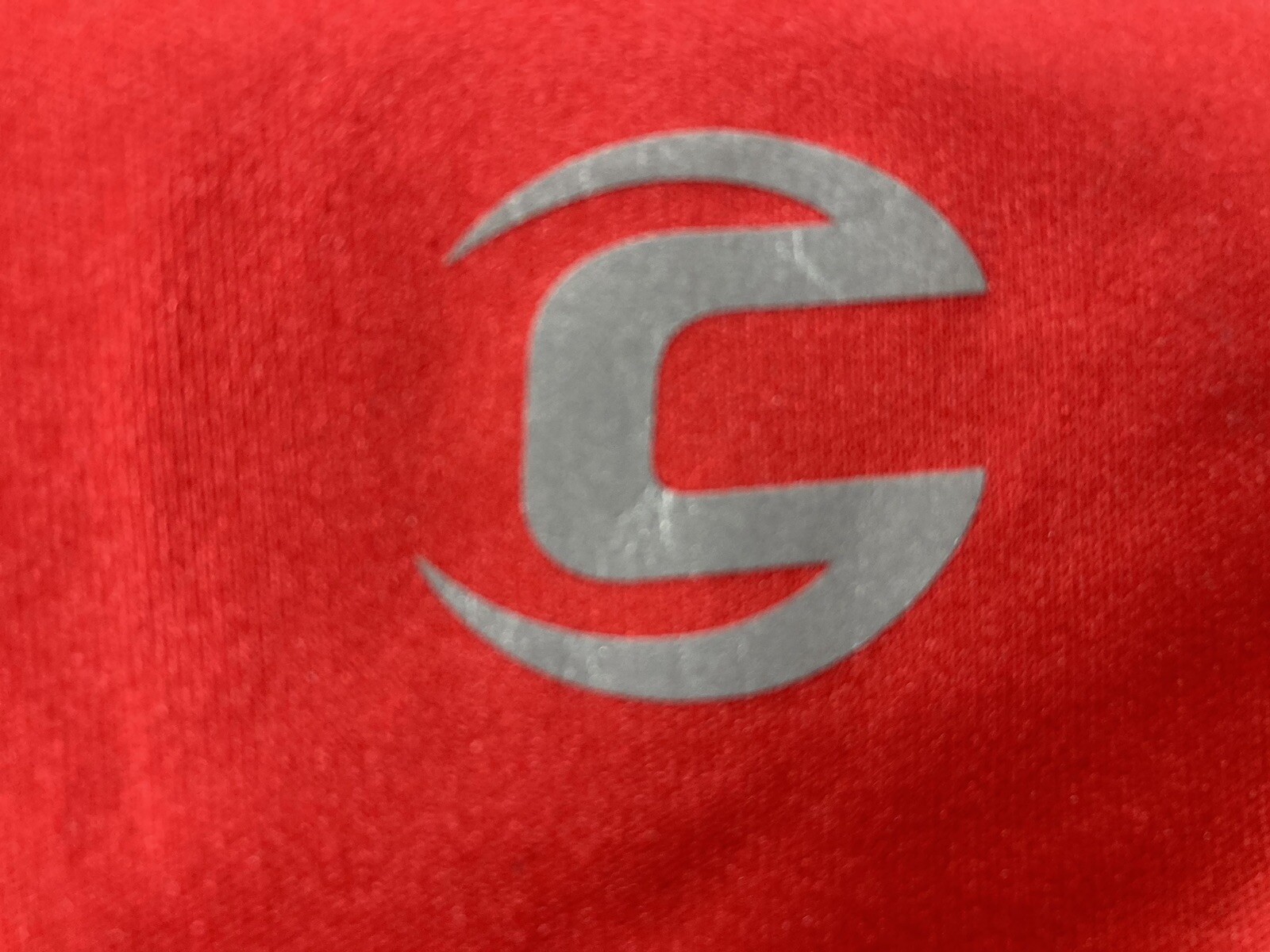 Cannondale Men’s Cycling Jersey Red Size Large 3/4 Zip Short Sleeve