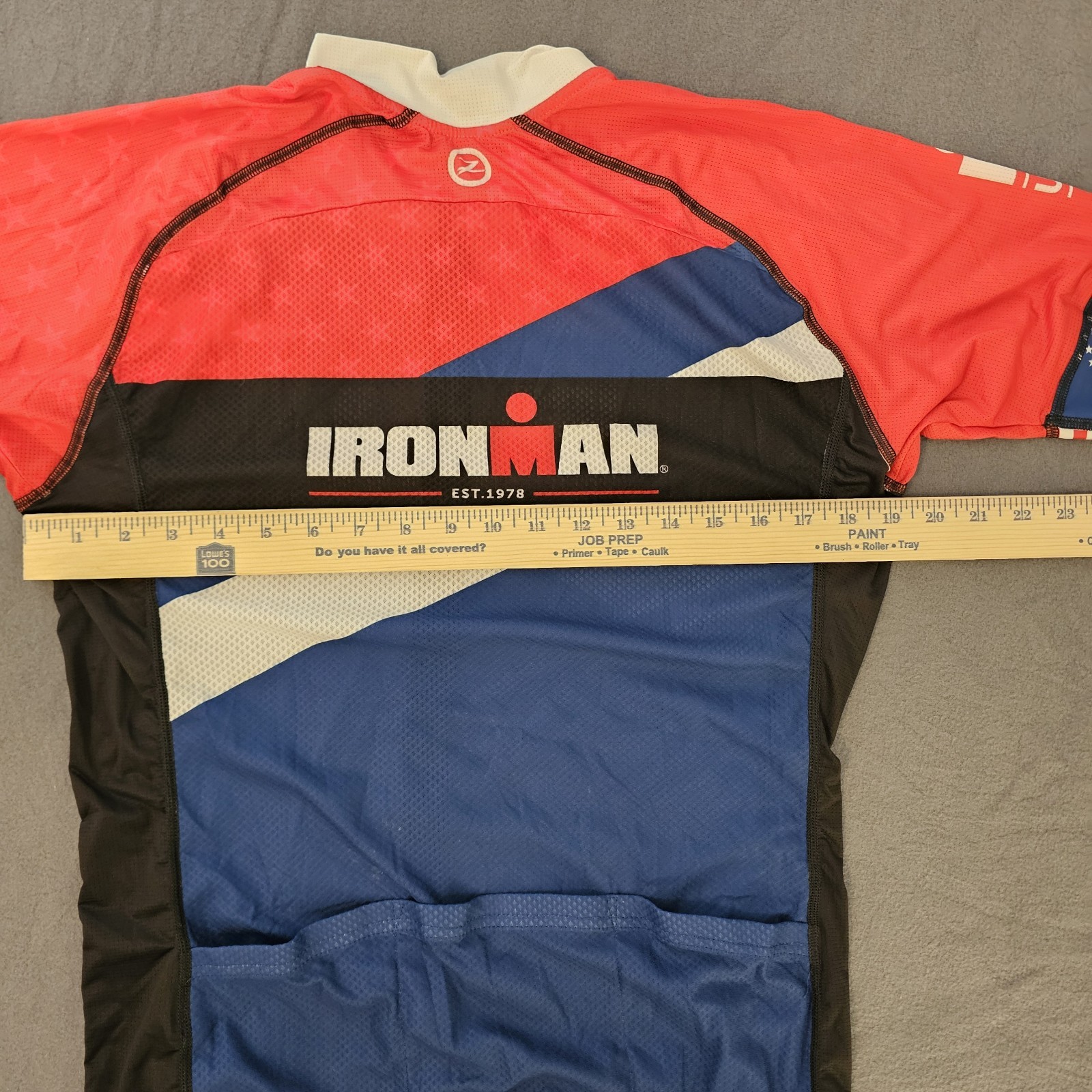NWOT Zoot Ironman USA Lady’s Zippered Top And Padded Riding Pants Jersey Outfit