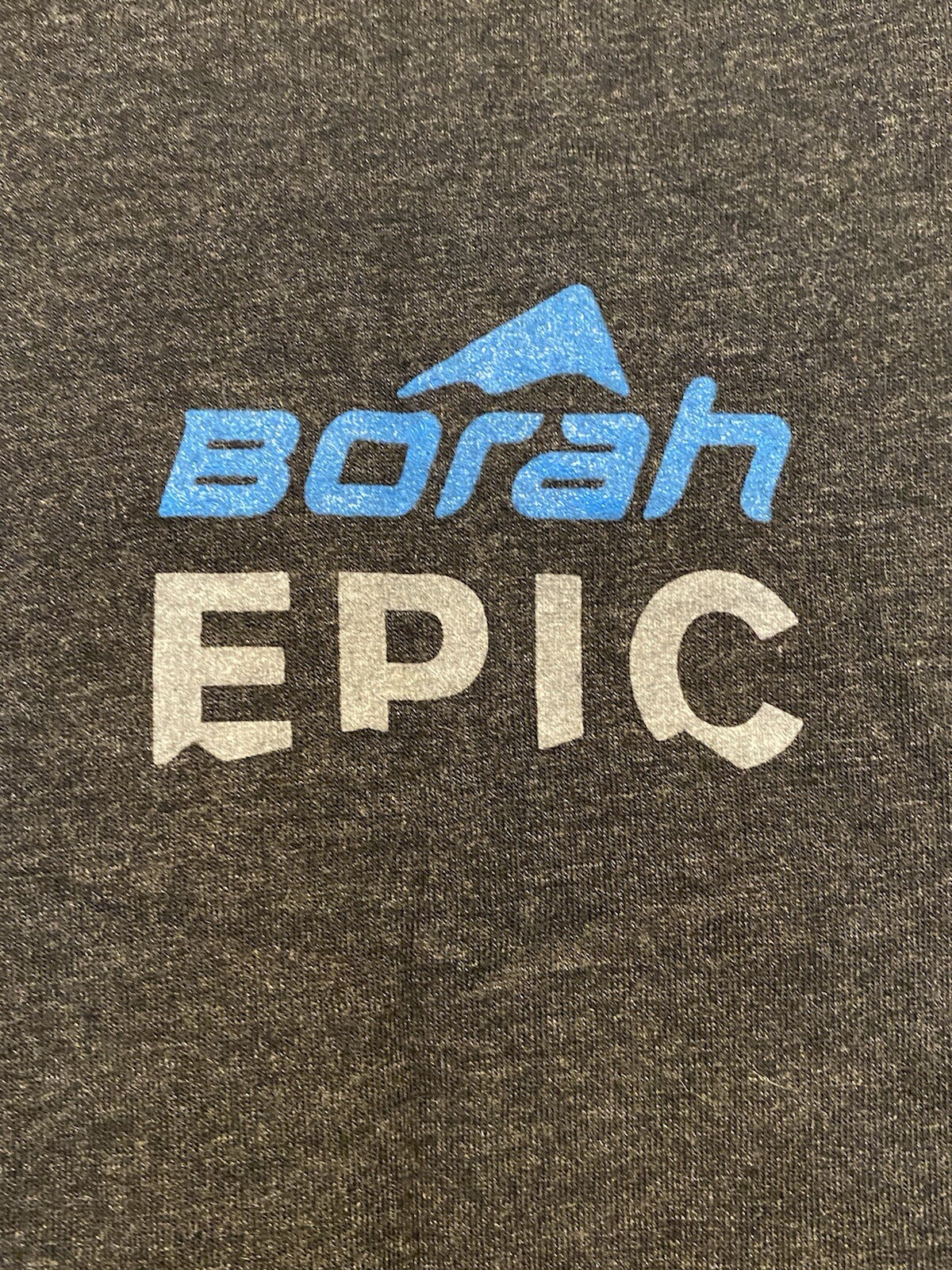 Borah Epic Men’s M/L Cycling Graphic Print Short Sleeve T-Shirt Dark Gray