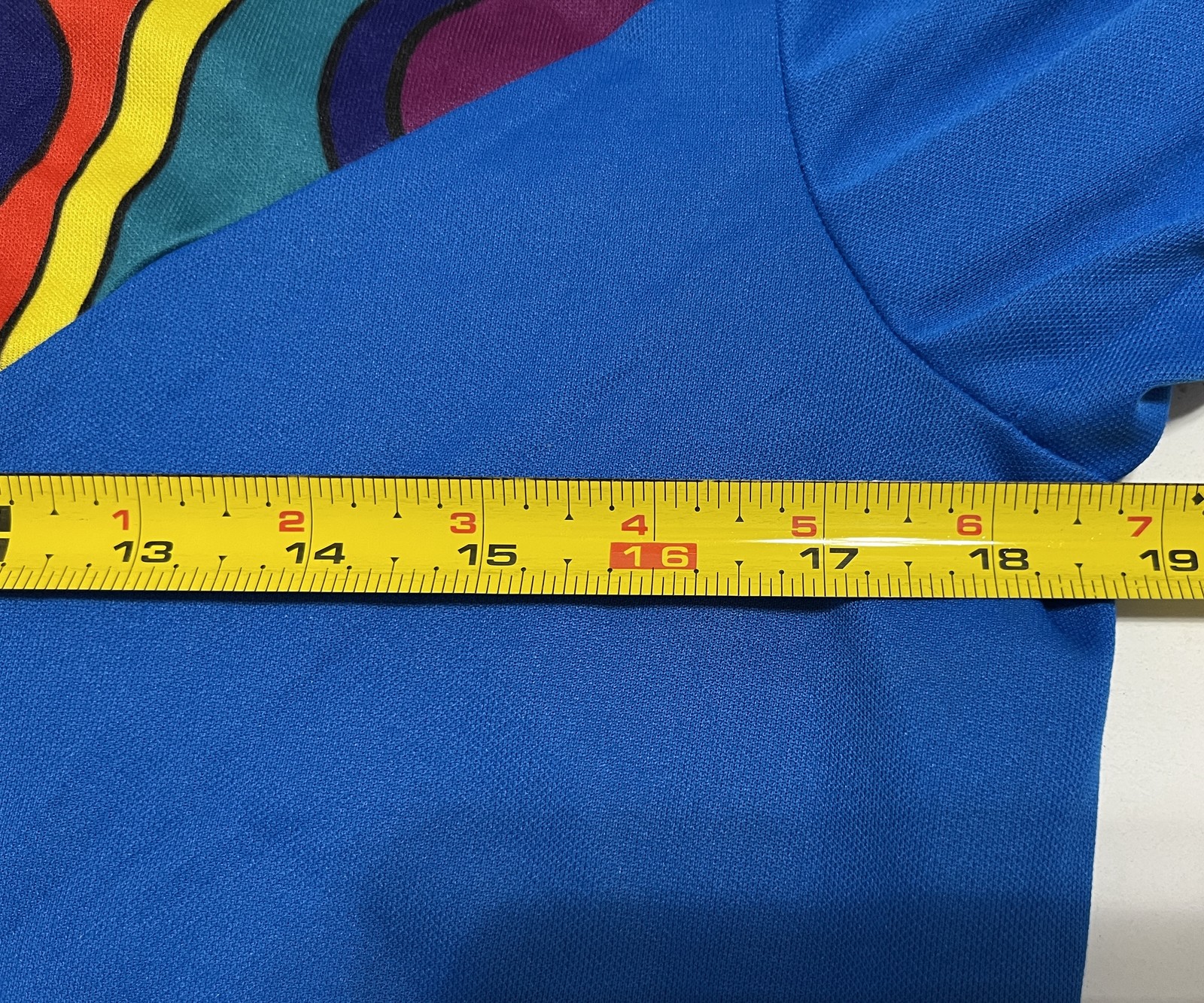 Vintage CANARI Cycling Jersey Men’s L Blue Multi-Color Geometric 1/4 Zip Made in