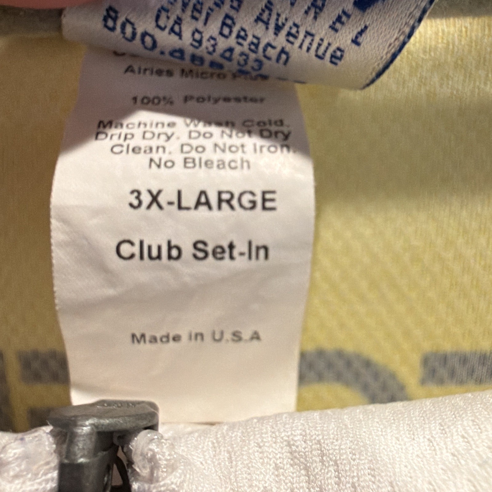 Voler Club Set-In Men’s 3XL Cycling Jersey Full Zip Pockets MS Bike Ride