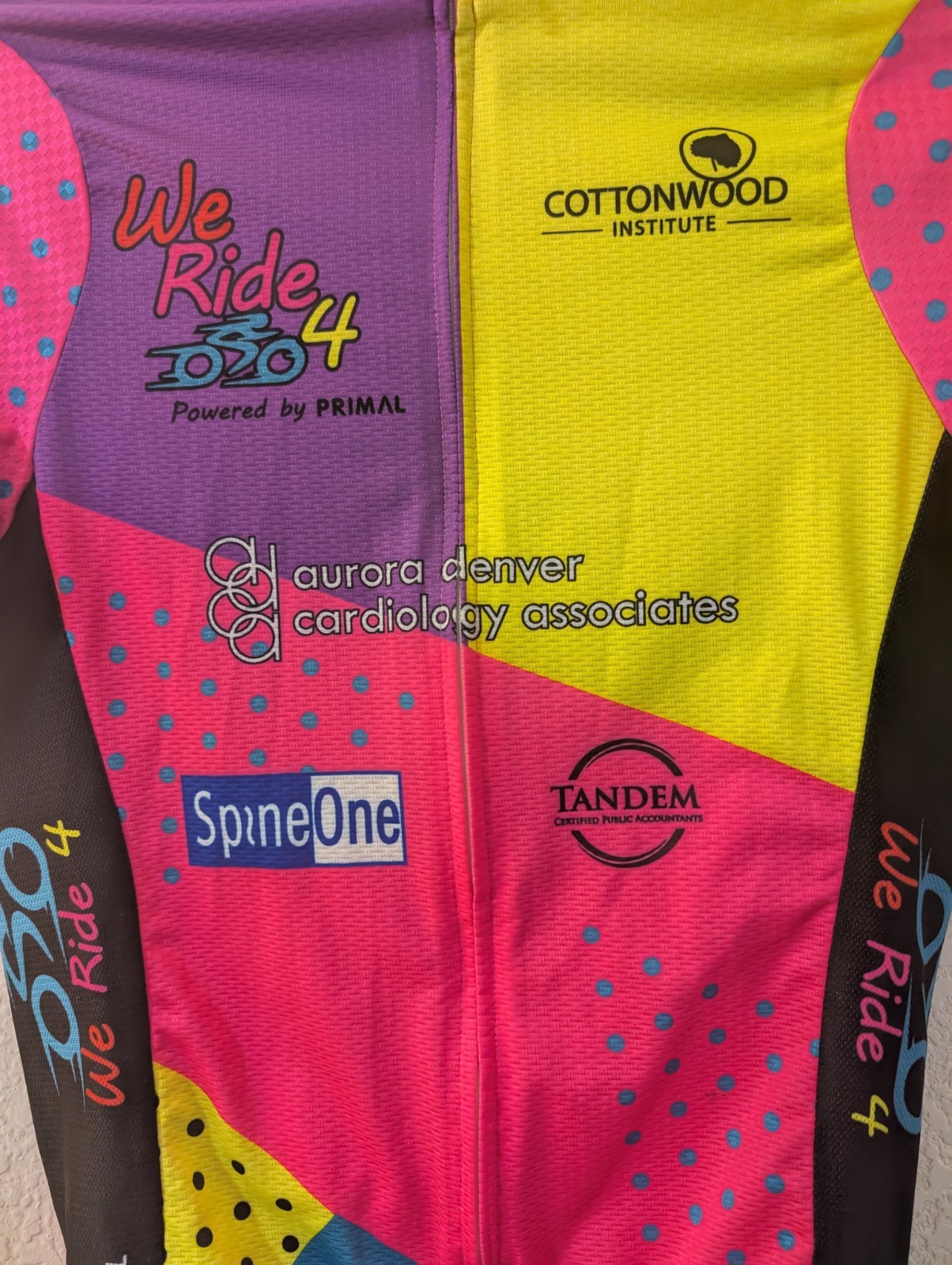 We Ride For Cycling Club Powered By Primal Women’s Race Cut Jersey Size S.