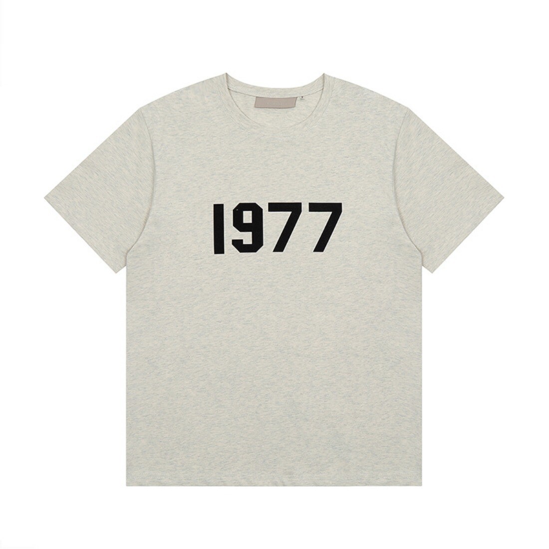 Flocking short-sleeved men’s T-shirt casual and loose fashion designer
