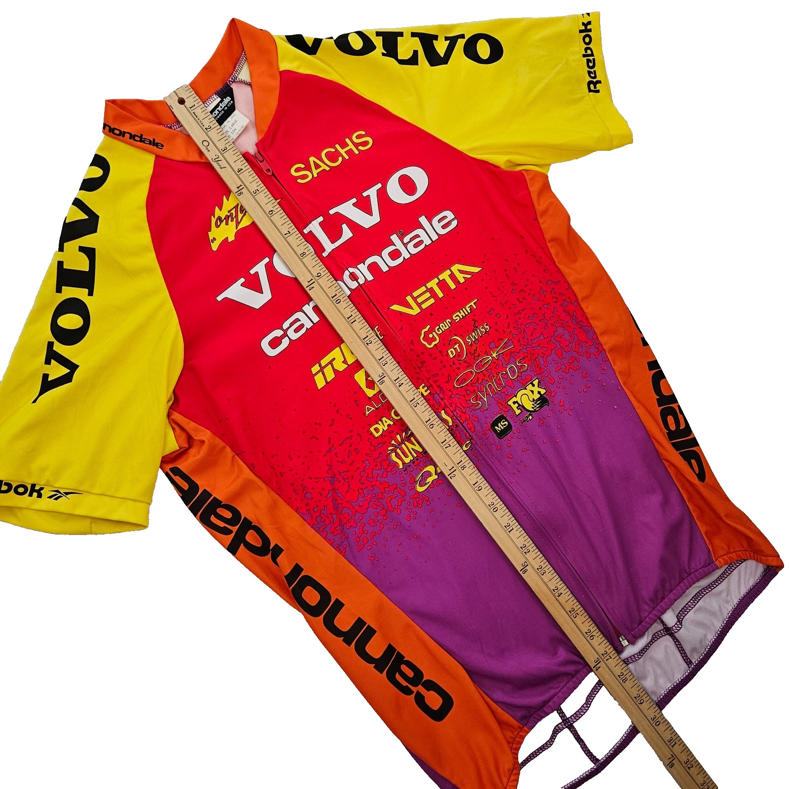 Vintage Cannondale MTB Jersey Size Large Made In USA Fox Volvo Dia-compe OGK