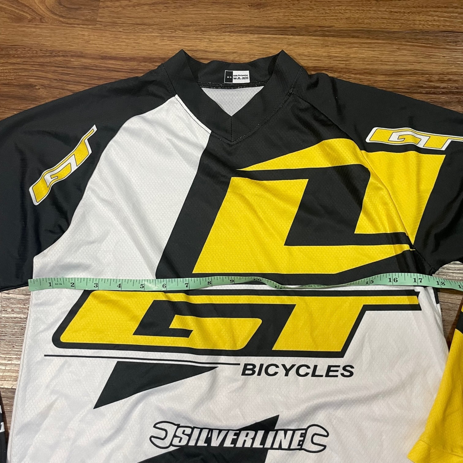 GT Bike Jersey Classic Jersey Race Bike Long Sleeve Shirt Yellow Men’s Size XS