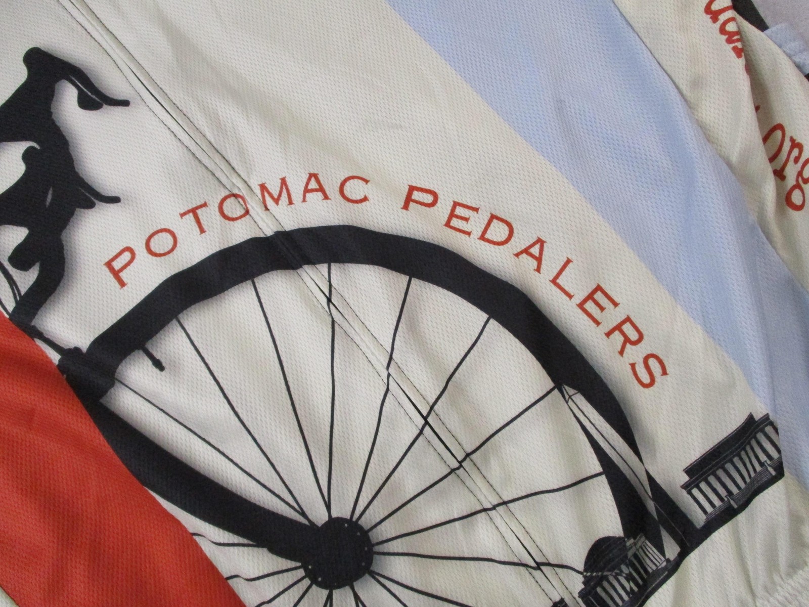 VOmax Potomac Pedalers Cycling Jersey Mens 4XL Washington DC Map Full Zip USA