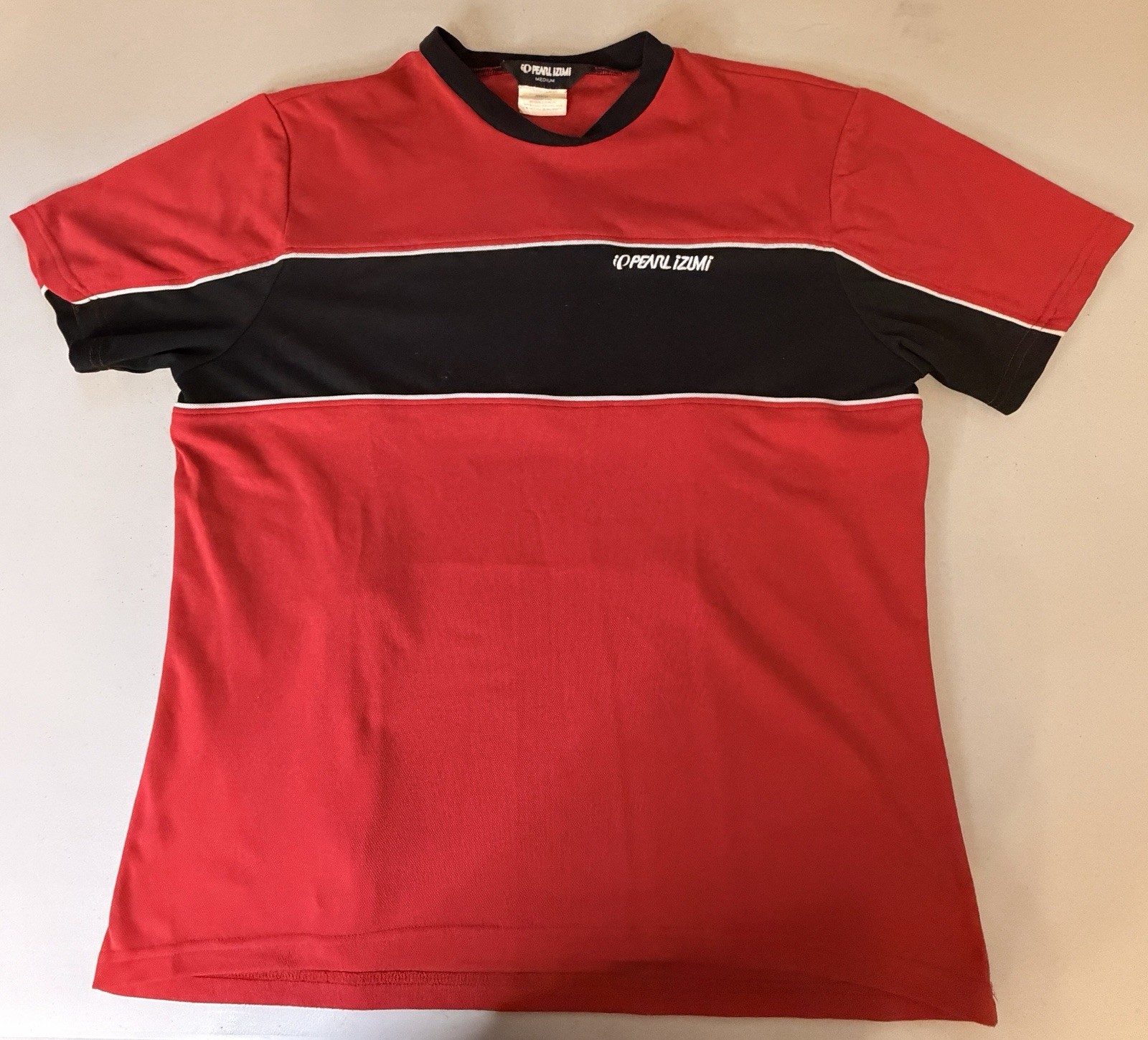 Pearl Izumi Vintage Cycling Jersey Lot 2 Mens Medium 90s Y2K Tan Red Colorblock