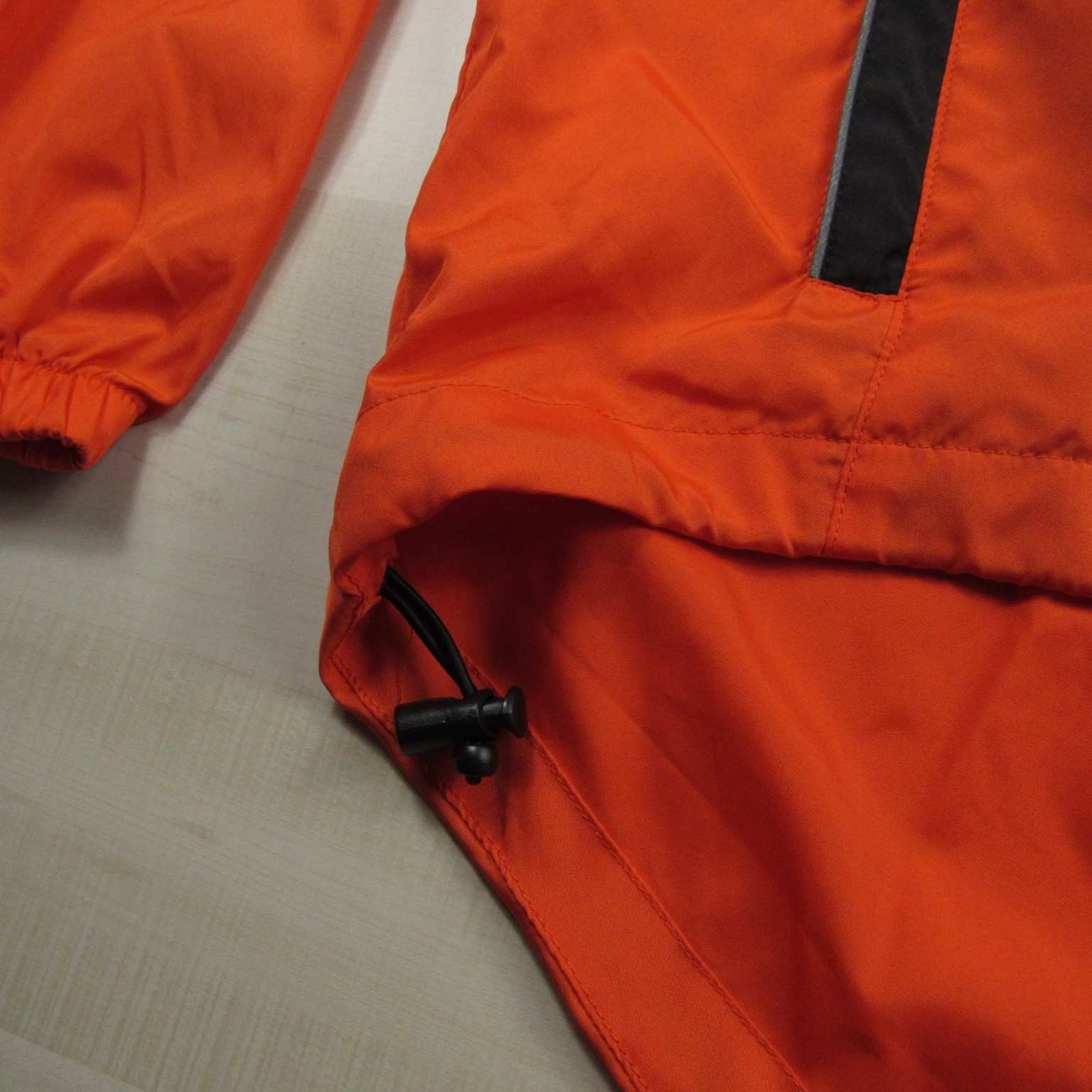Canari Jacket Mens Extra Large Orange Bike Cycling Zip Lightweight Windbreaker