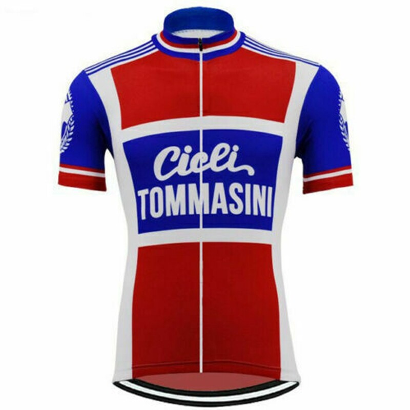 Multi Classic Men Retro Team Cycling Jersey Breathable Racing Shirt Bicycle Tops