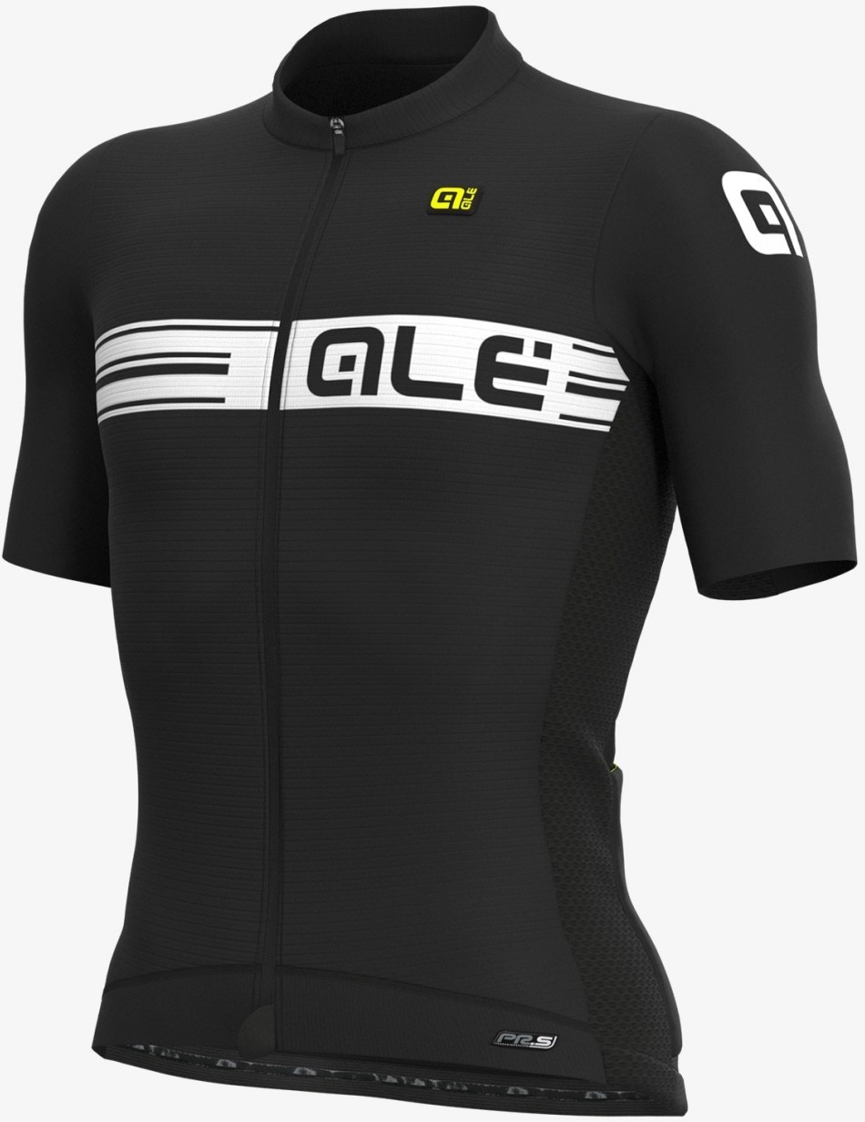 ALE’ Men’s PRR Logo Black Short Sleeve Jersey Medium made in Italy